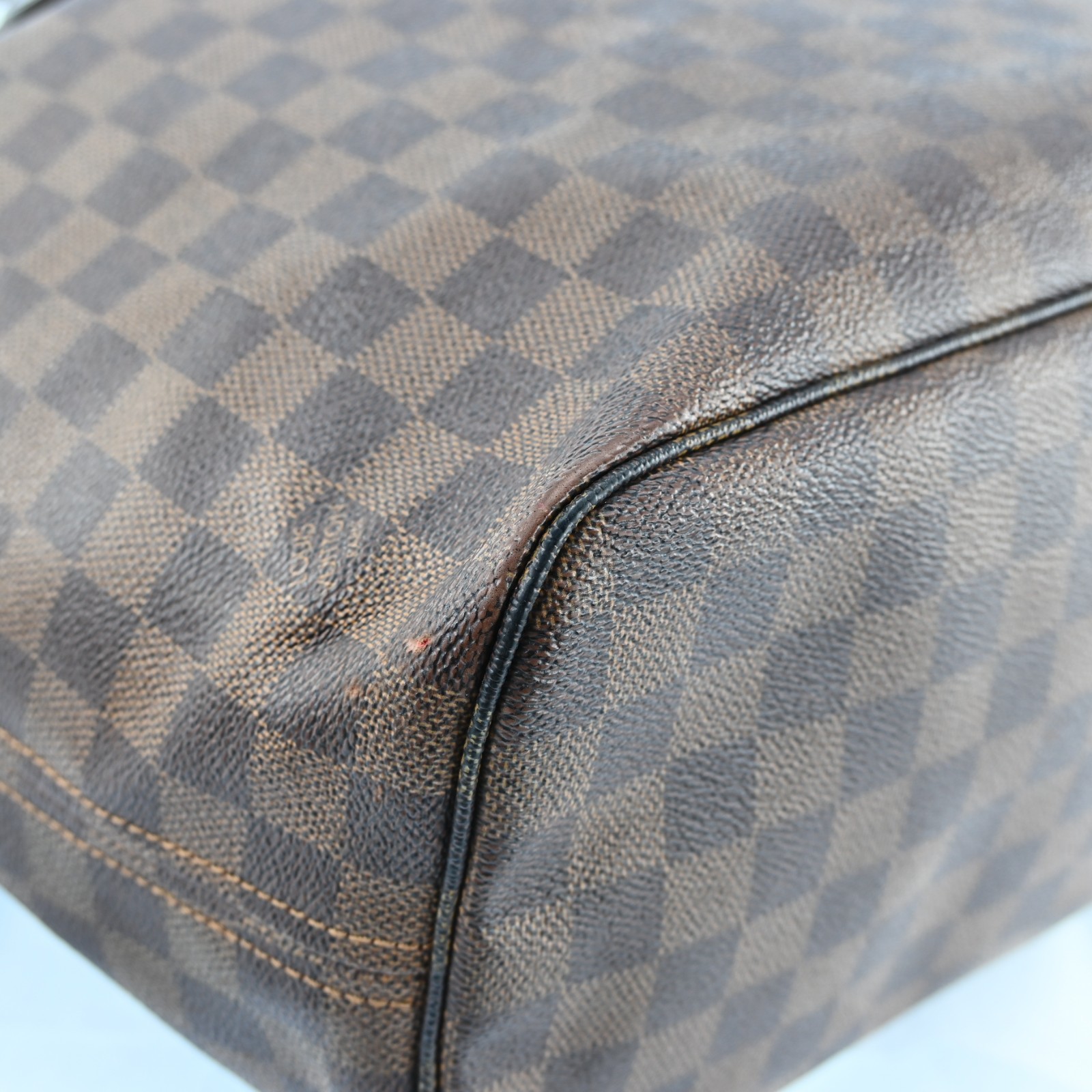 Louis Vuitton Neverfull MM Shoulder Bag Damier Ebene Tote Bag N51105 N2708YG801