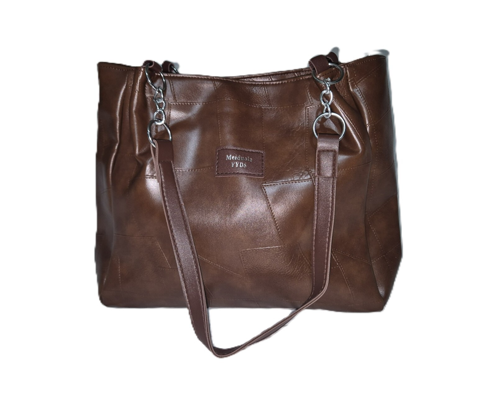 Large Leather Shoulder Bag Tote Purse Handbag Messenger Crossbody Satchel Retro