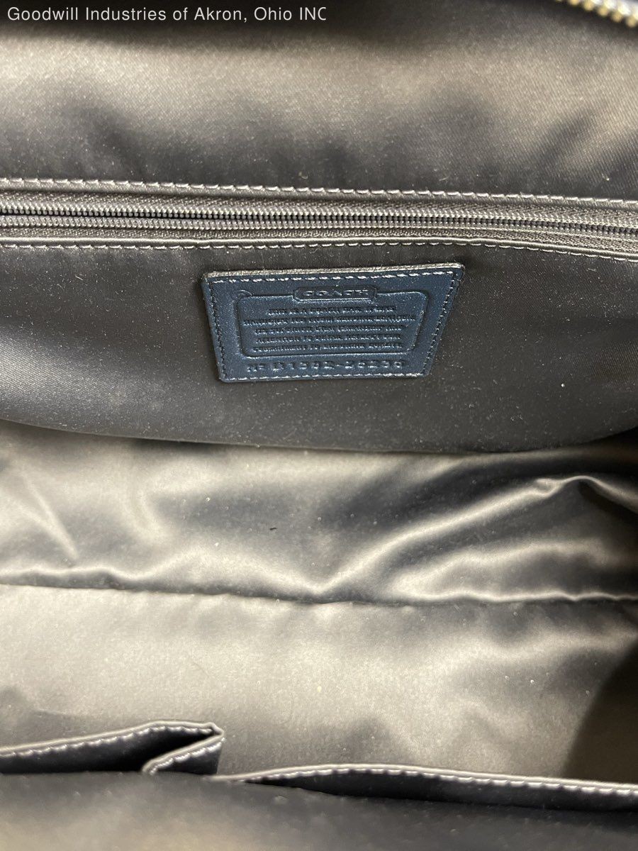 Coach Blue 2010s Lizard Embossed Leather Madison Madeline Satchel Bag COA