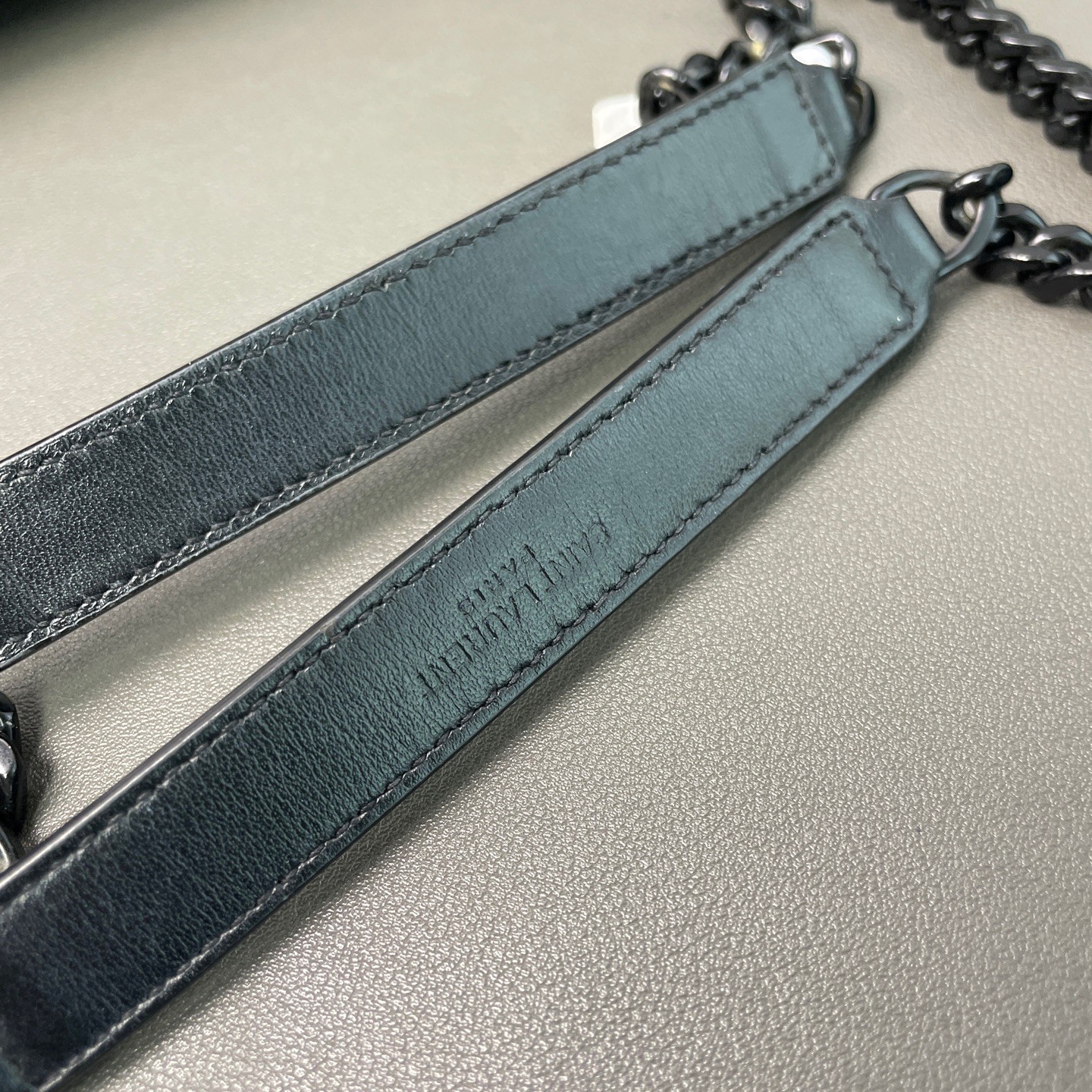 Saint laurent Pre-Owned Authentic Chain Bag Black Leather
