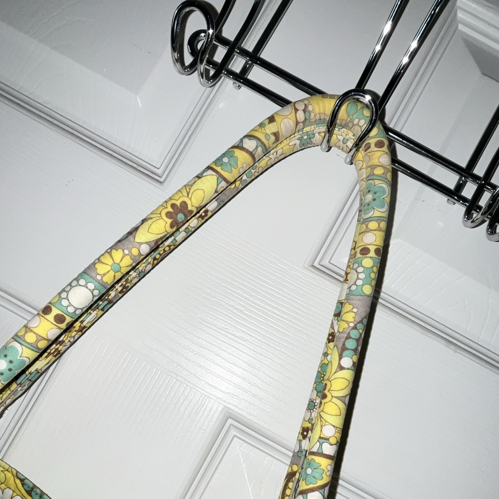 Vera Bradley Paisley Floral Shoulder Bag Yellow/Green/Gray/White Shoulder Strap