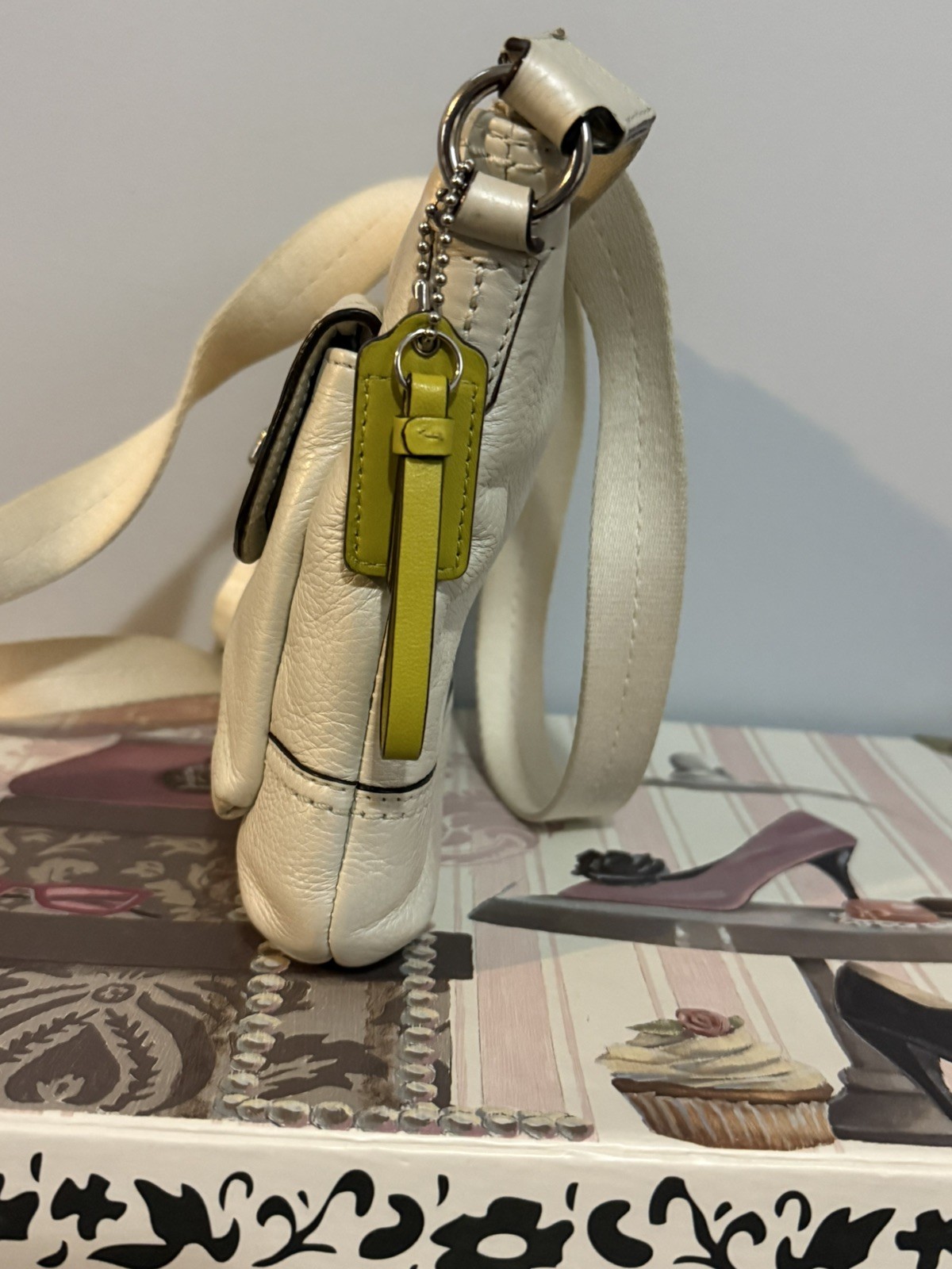 Coach Park Pebbled Leather Swingpack Small Crossbody Bag