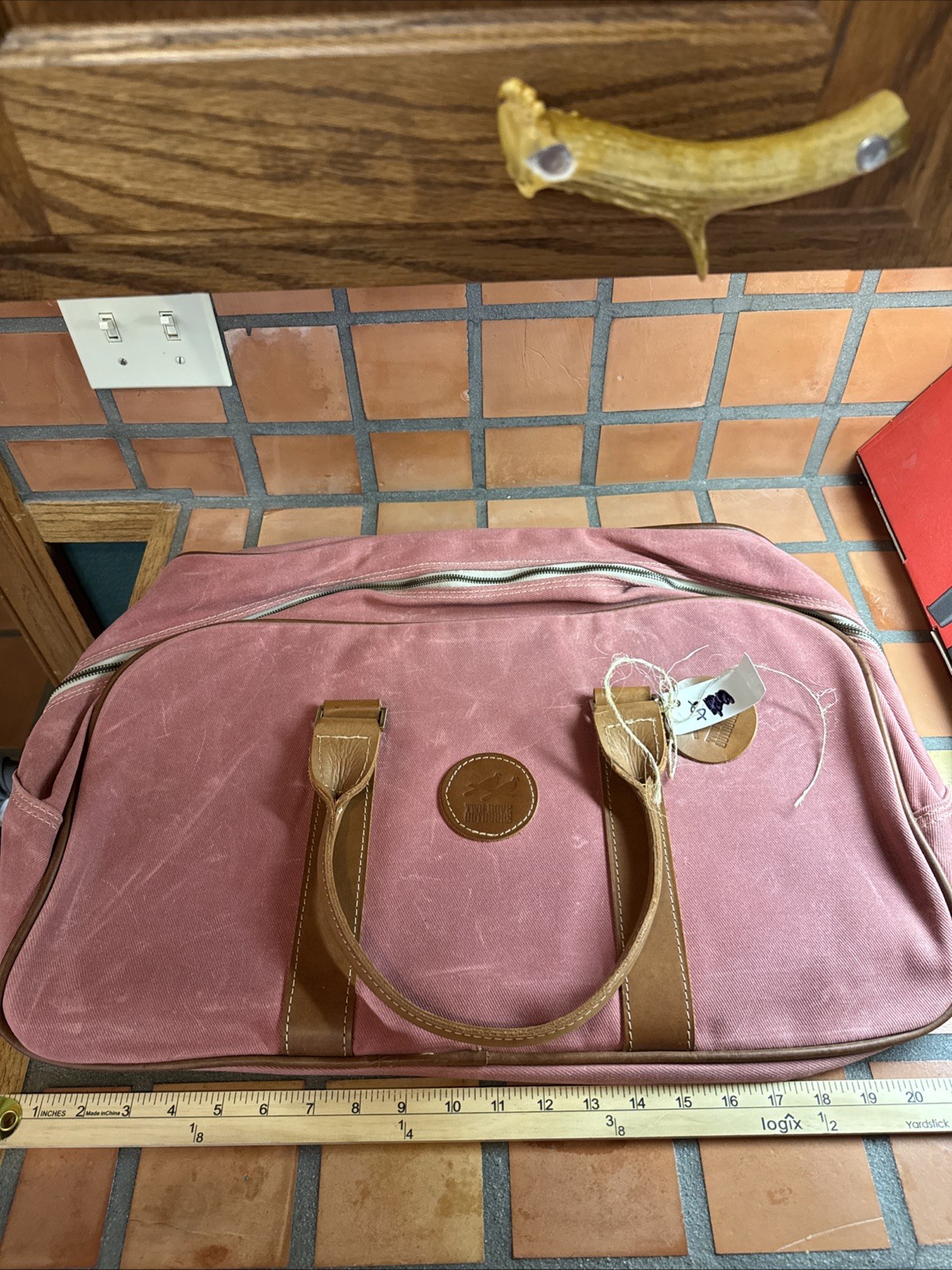 two dove outdoors Medium Large Duffle Discontinued Texas Bag Leather And canvas