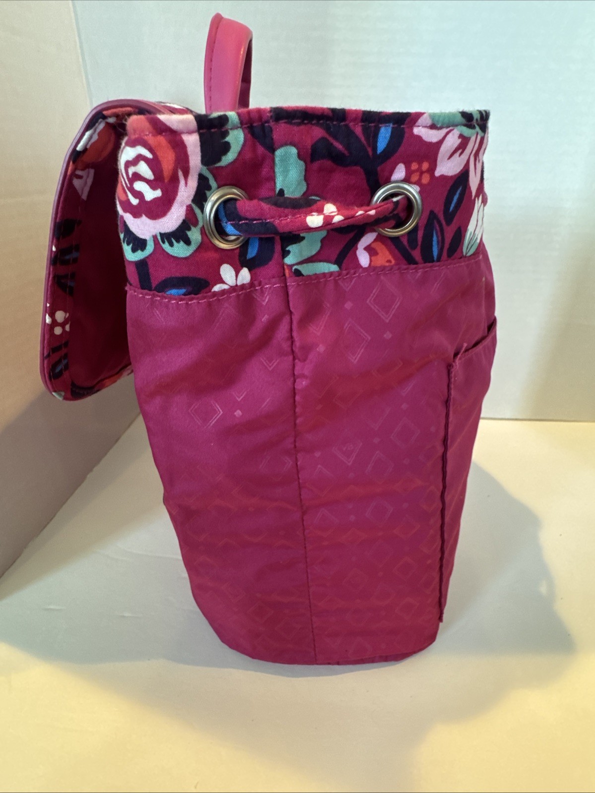 Vera Bradley Fashion Backpack in Pink Floral Silver Toned Hardware 10″×10″×5″