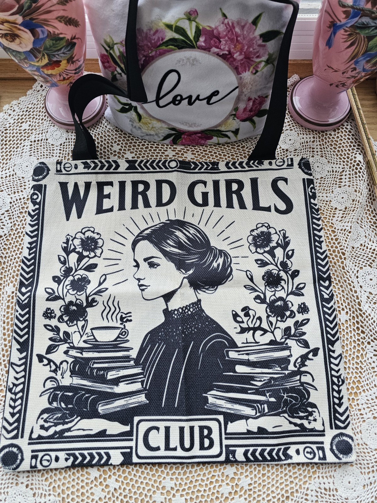 Weird Girls Club Tote Bag Both Sides NWOT