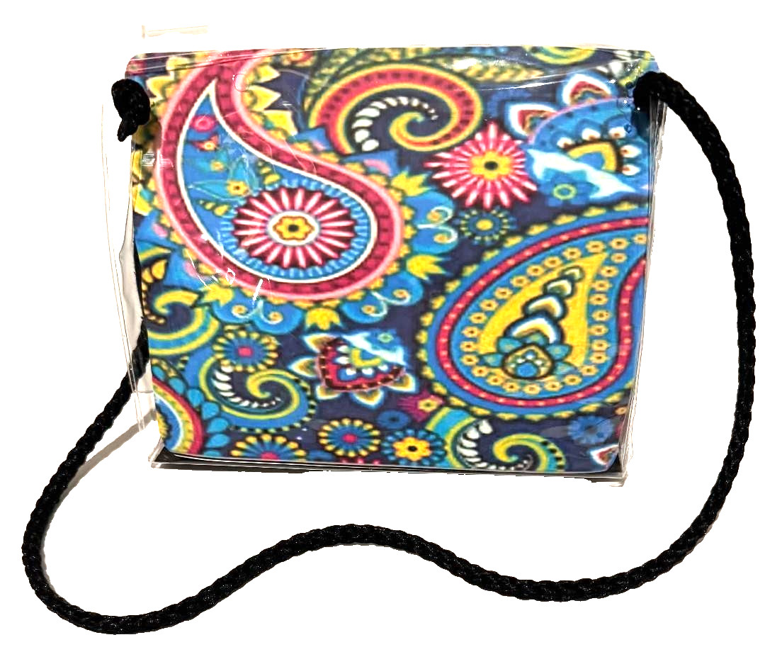 BLUE PAISLEY Fun Handbag! – PERSONALIZE BACK w/Photos, Text, Images, ANYTHING!