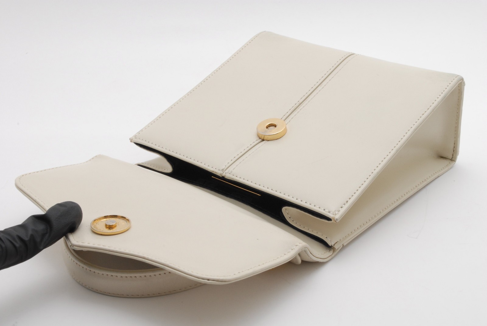 Yves Saint Laurent 2way Handbag Shoulder Bag Ivory Ivory Leather bag YSL