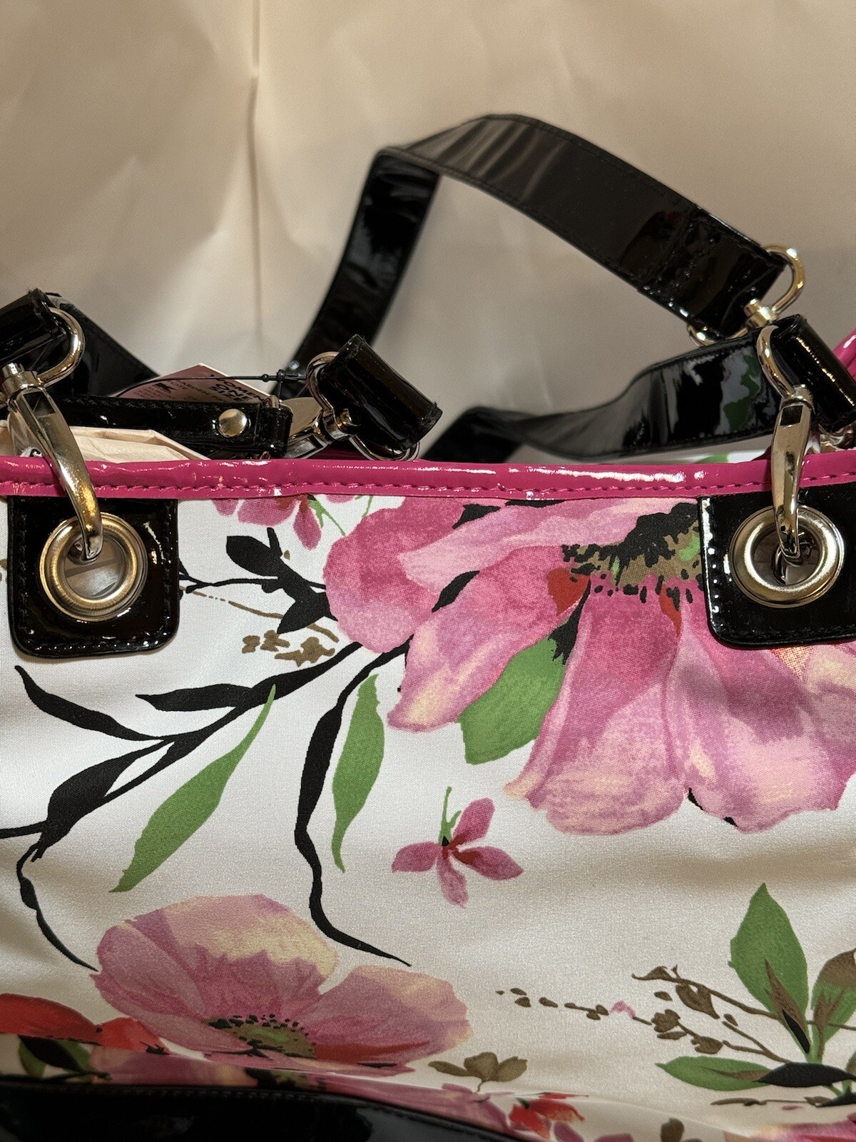 Jacklyn Smith Garden Party Tote TwoDetachable Wristlets Vintage NWT