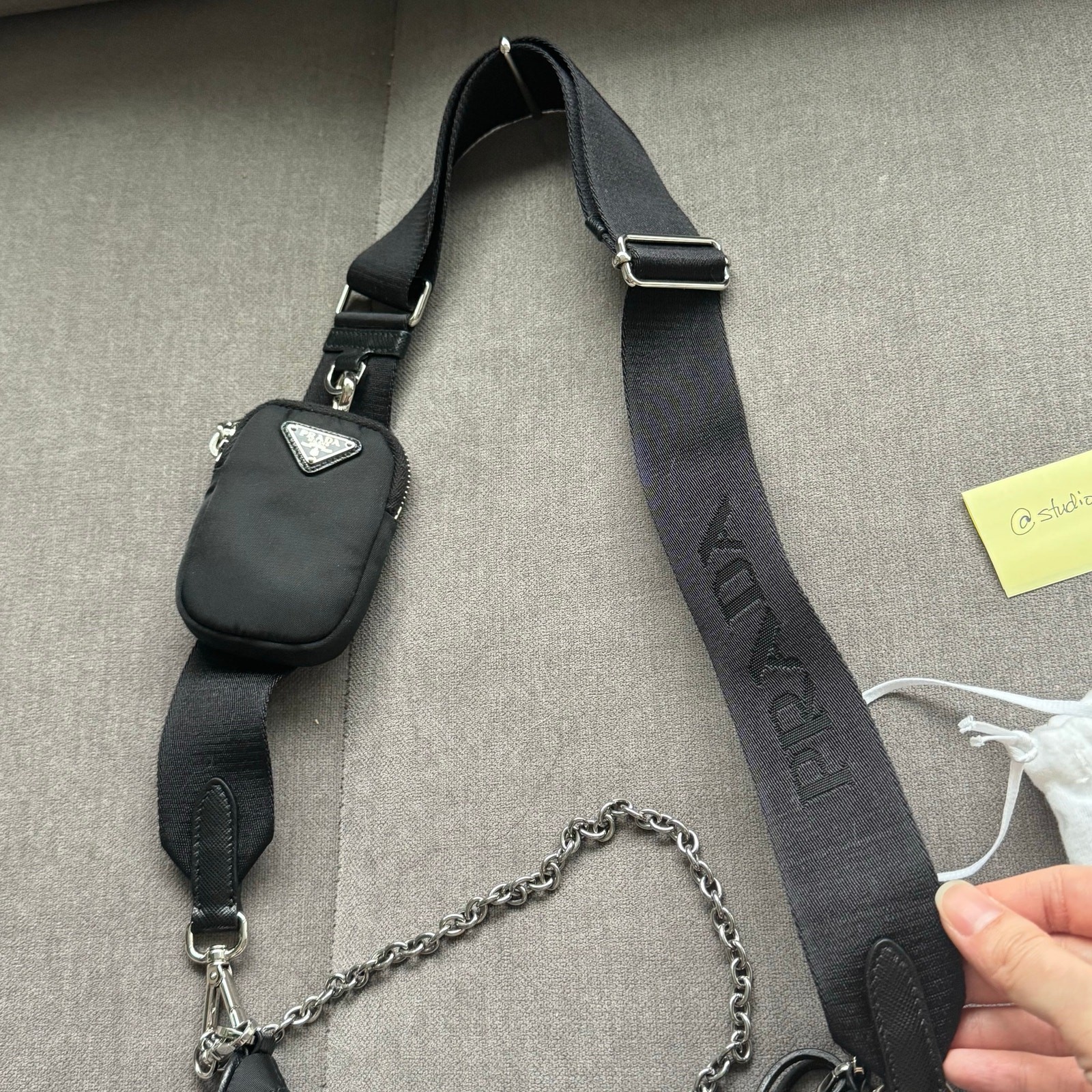 Proof of Purchase Prada Re-Edition 2005 Re-Nylon Bag Black Crossbody Authentic