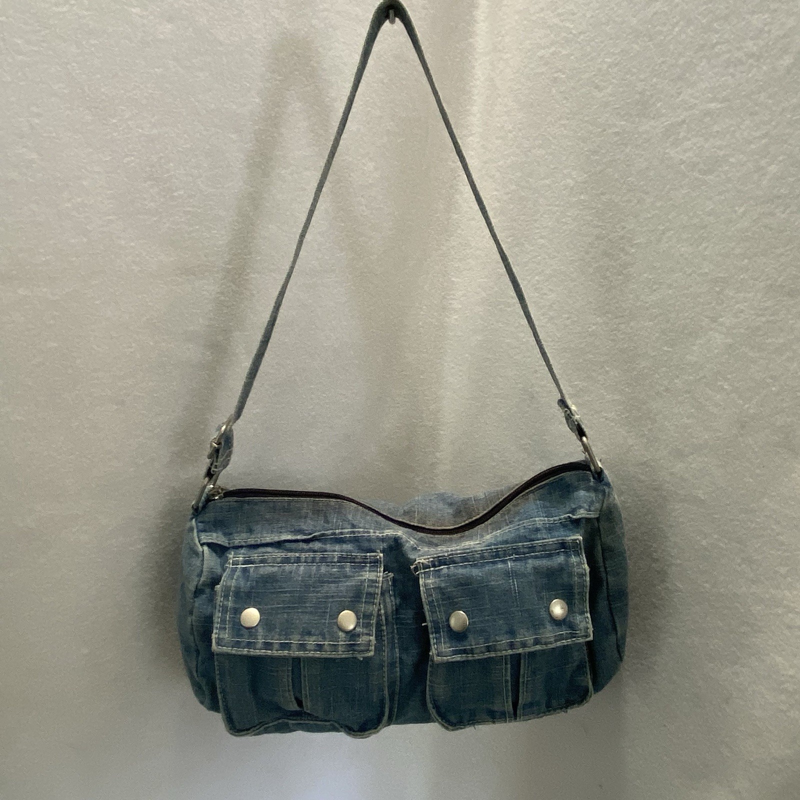 Denim Jeans Tote Bag Purse Vintage Y2k Pockets Clean Blue Jeans
