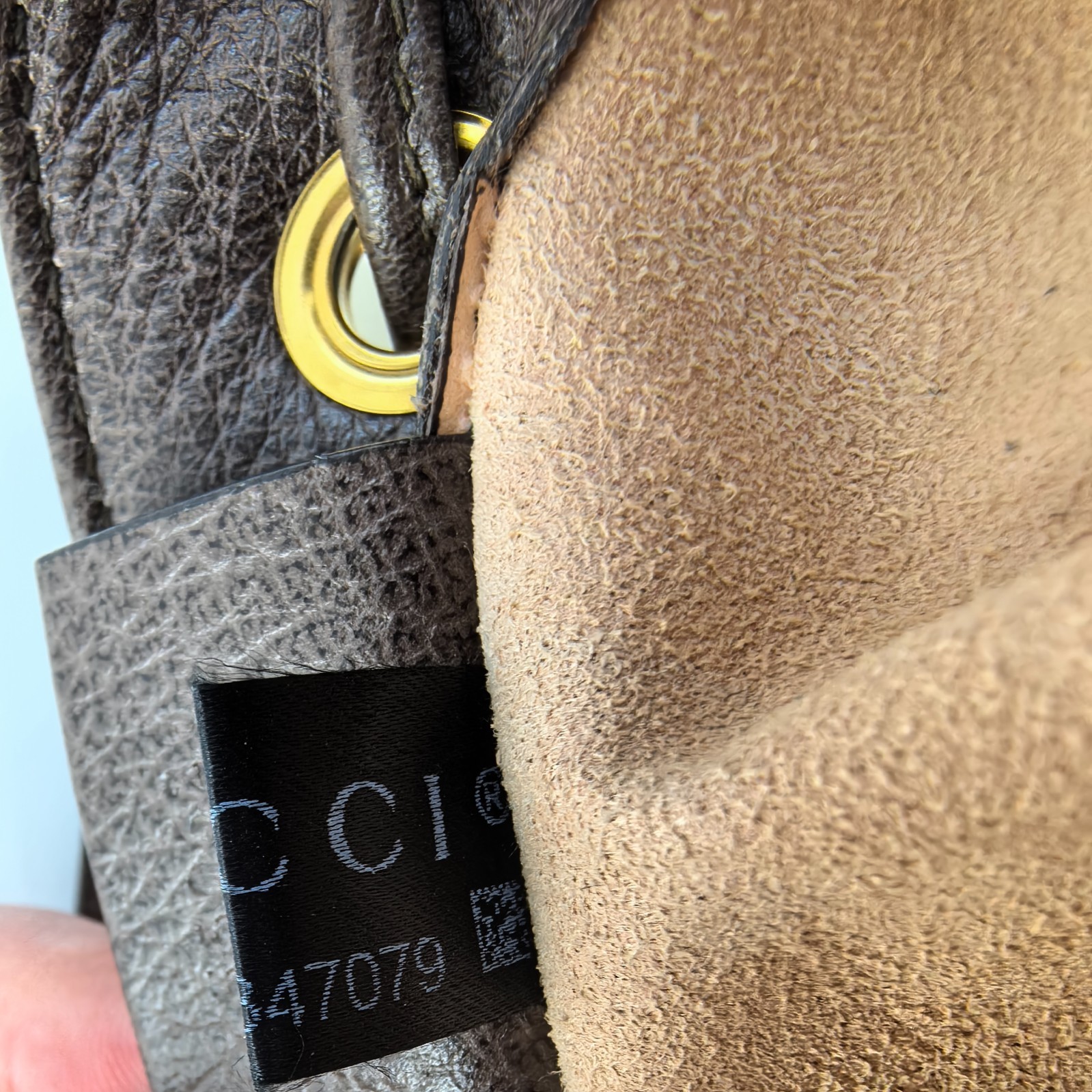 GG Supreme Monogram Web Mini Ophidia Bucket Bag Brown BF00244