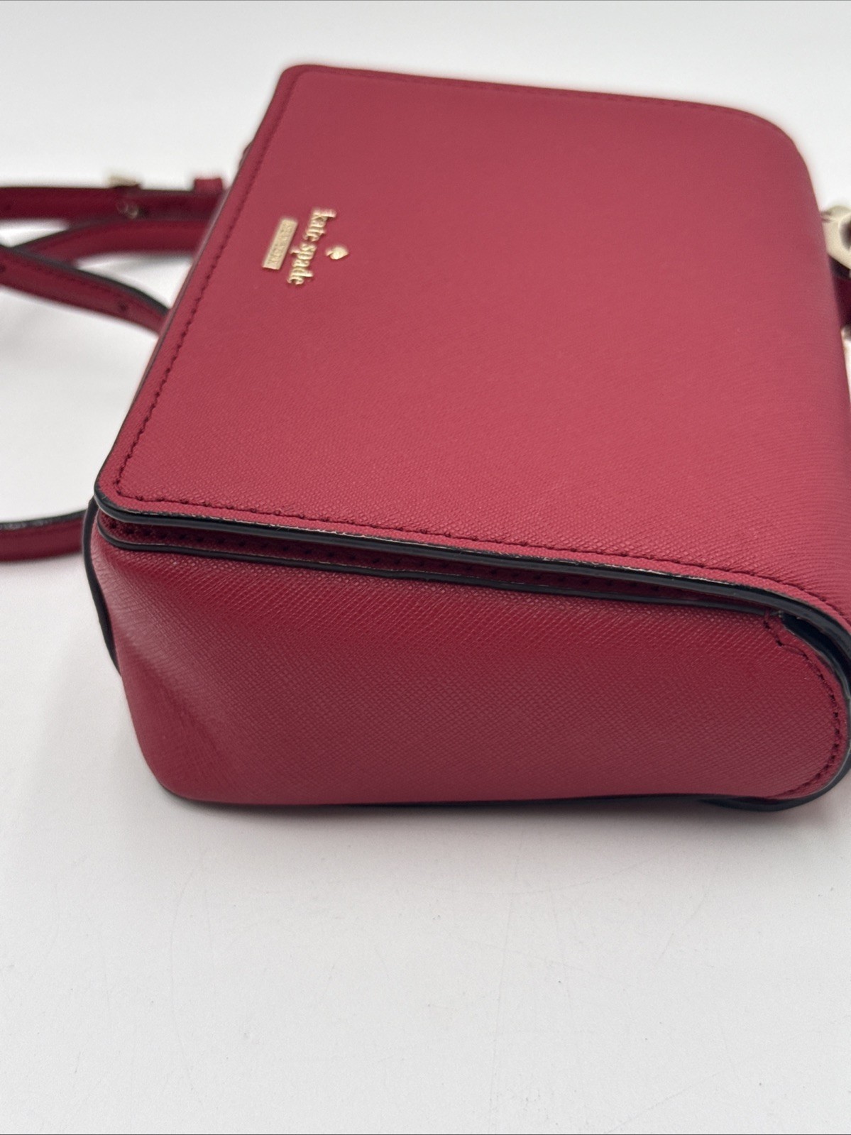 Kate Spade Red New York Rosso Cameron Street Saffiano Hope Crossbody Purse Bag