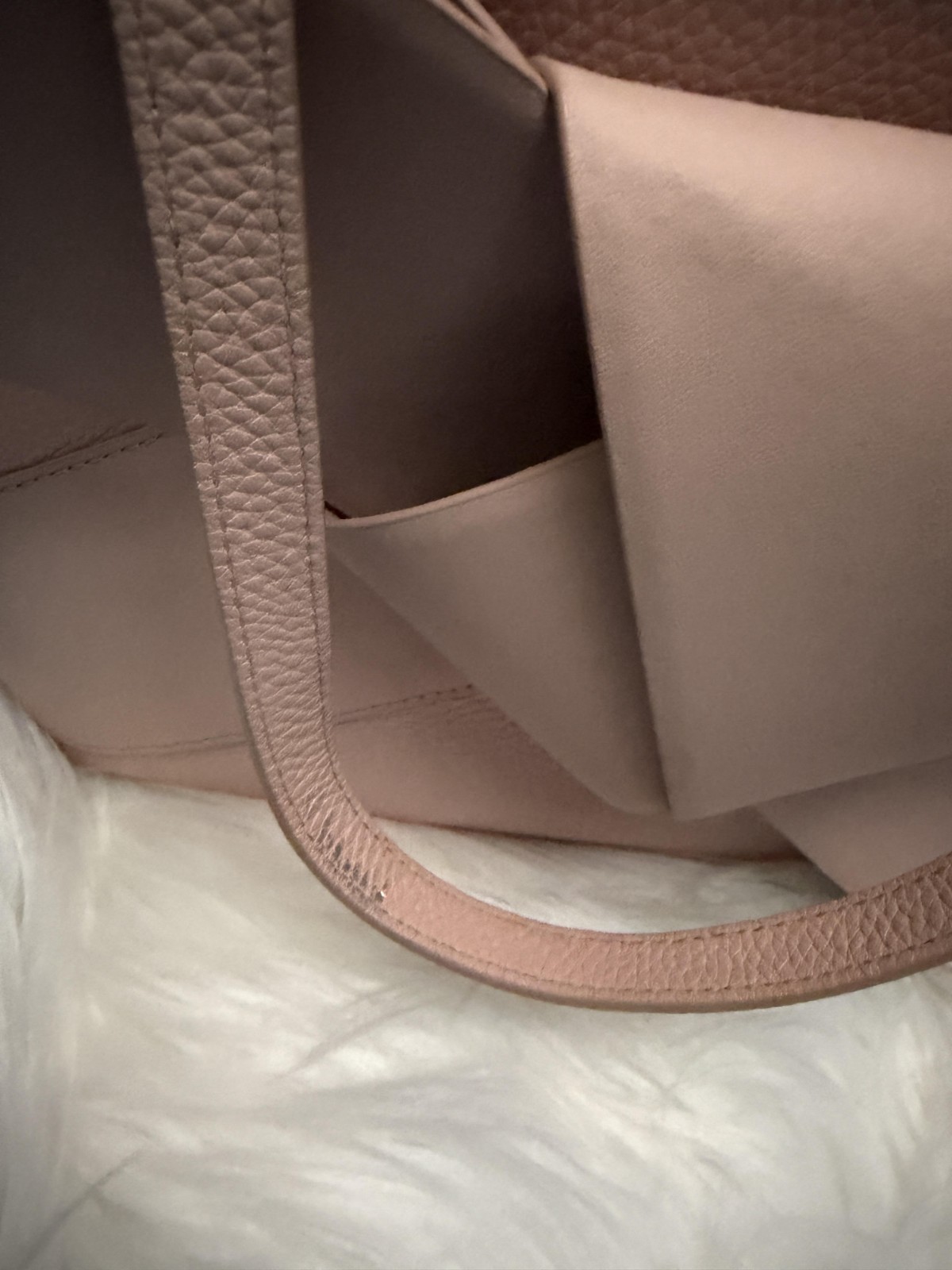 Ted Baker Allie Pink Leather Tote Bag Giant Knot Bow Large Shopper