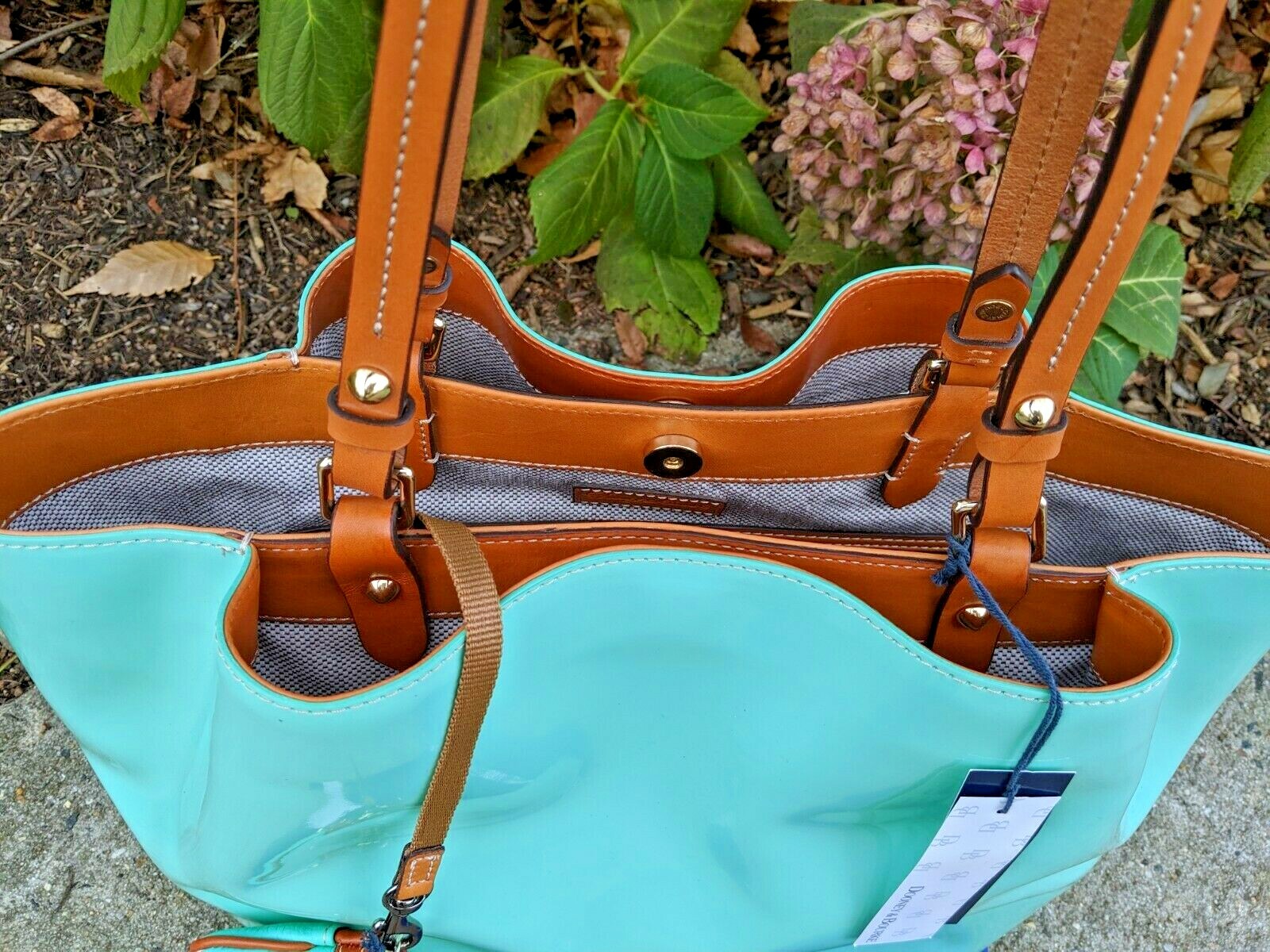 Dooney & Bourke Celery Green 🥬 Patent Leather Large City Flynn