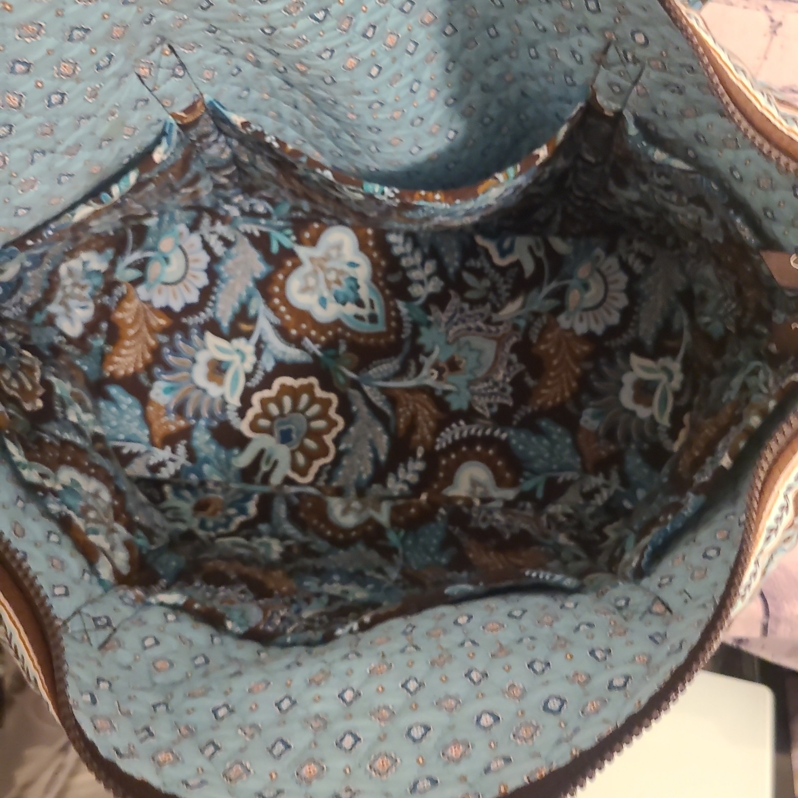 Vera Bradley Toggle Tote Shoulder Bag Java Blue Retired Rare Discontinued New