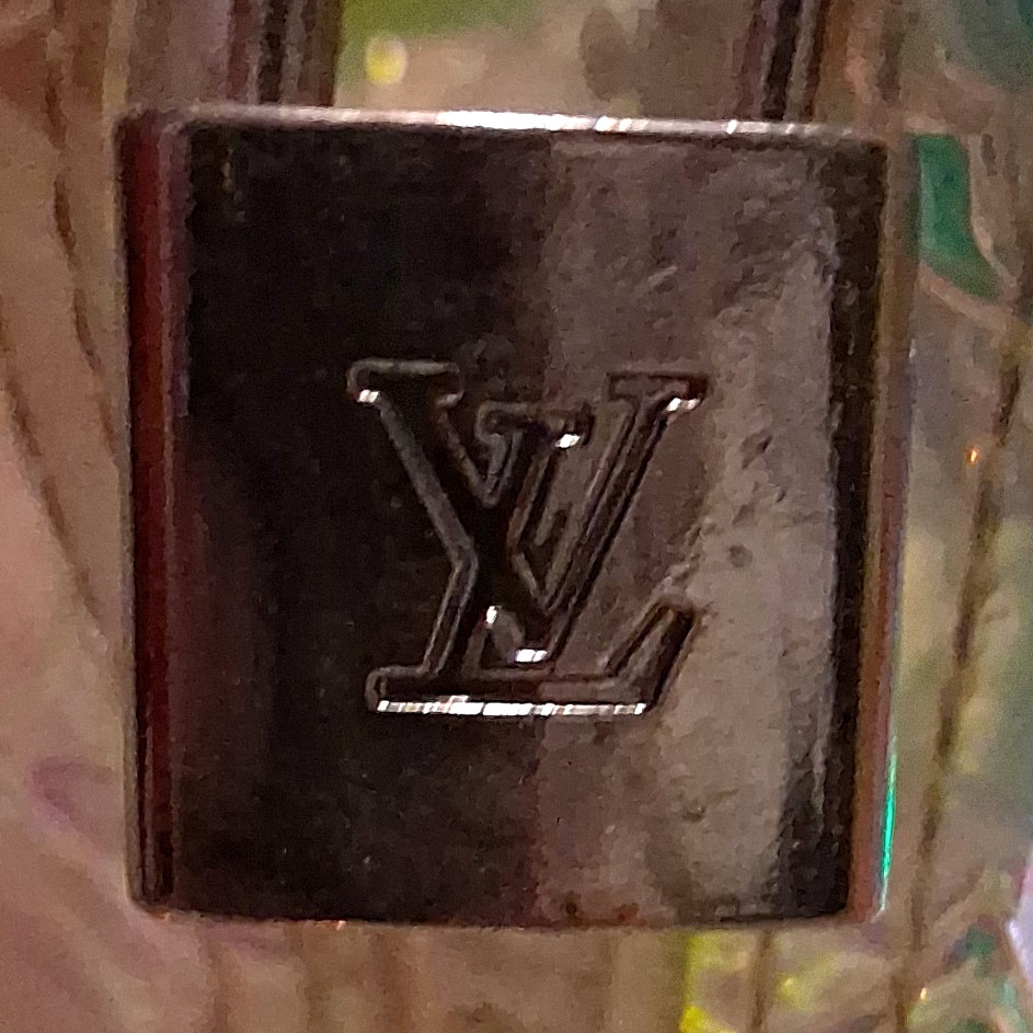 Louis Vuitton Iridescent Clear Monogram Top Handle Bag Zip Padlock Lock