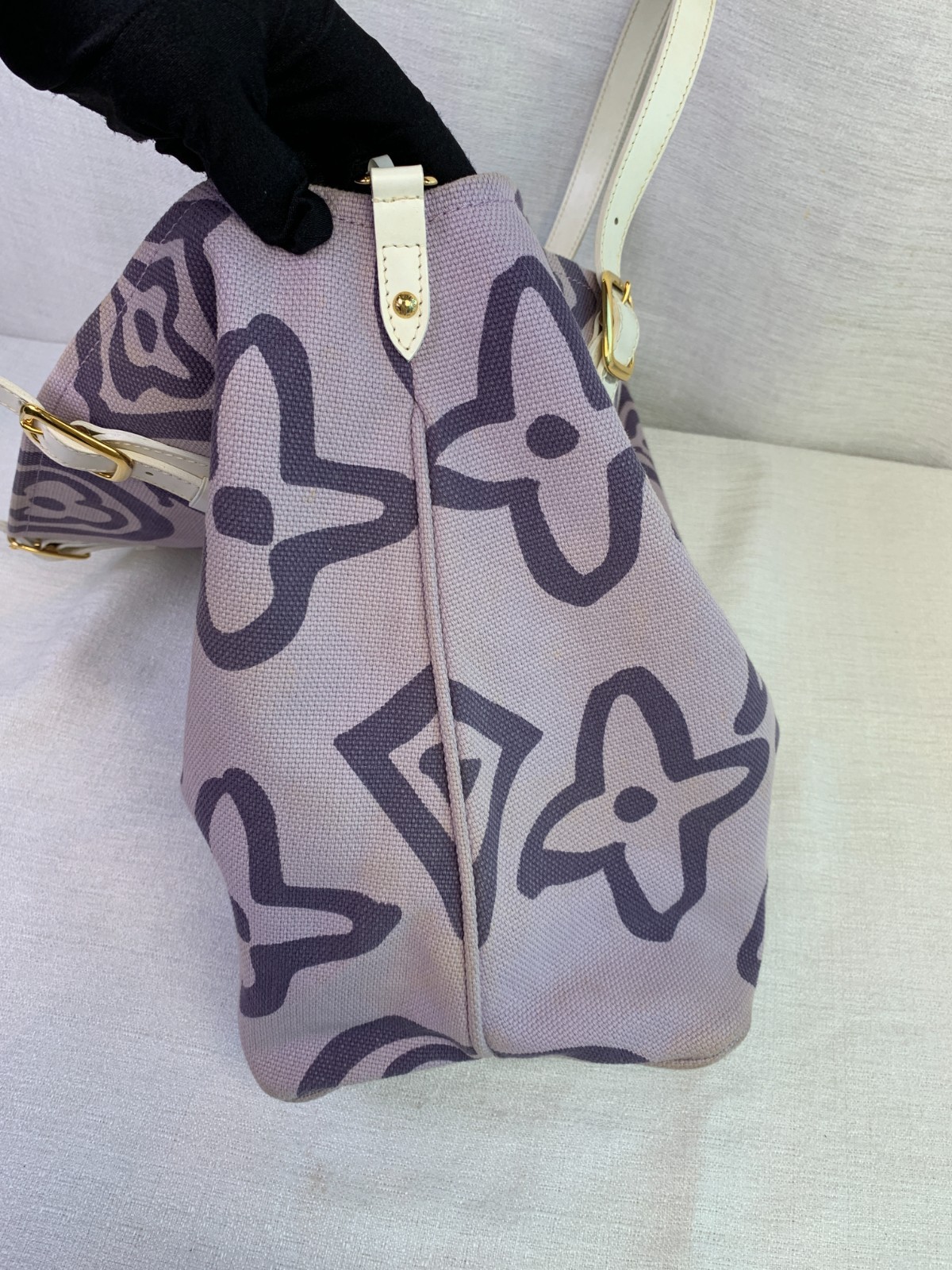 Louis Vuitton Purple Giant Monogram Canvas Tote Bag/AR06223017/3017