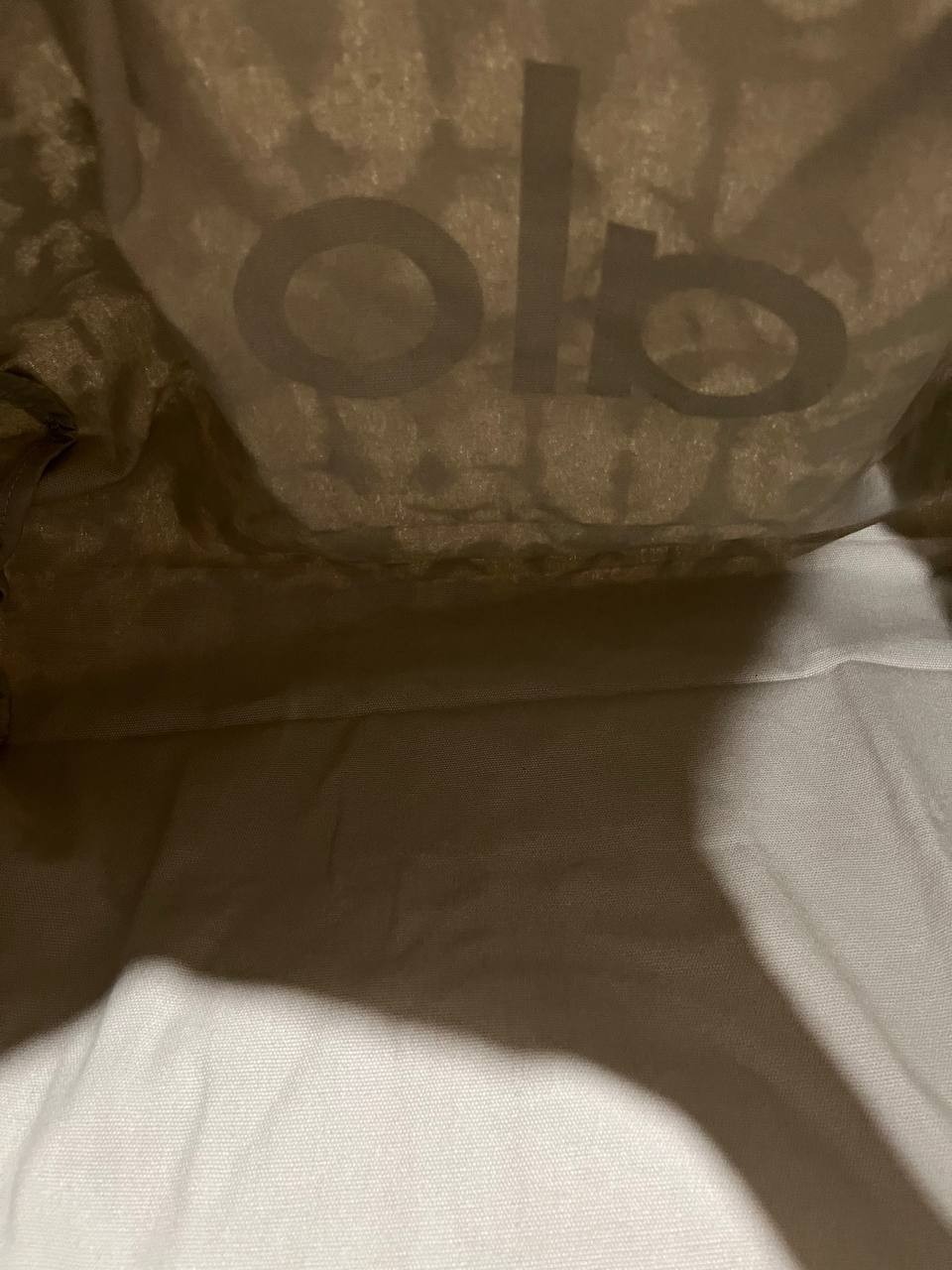 NWT Large Alo Yoga Gray Tie-Dye Canvas Tote Bag Fashion Accessory Travel GYM NEW