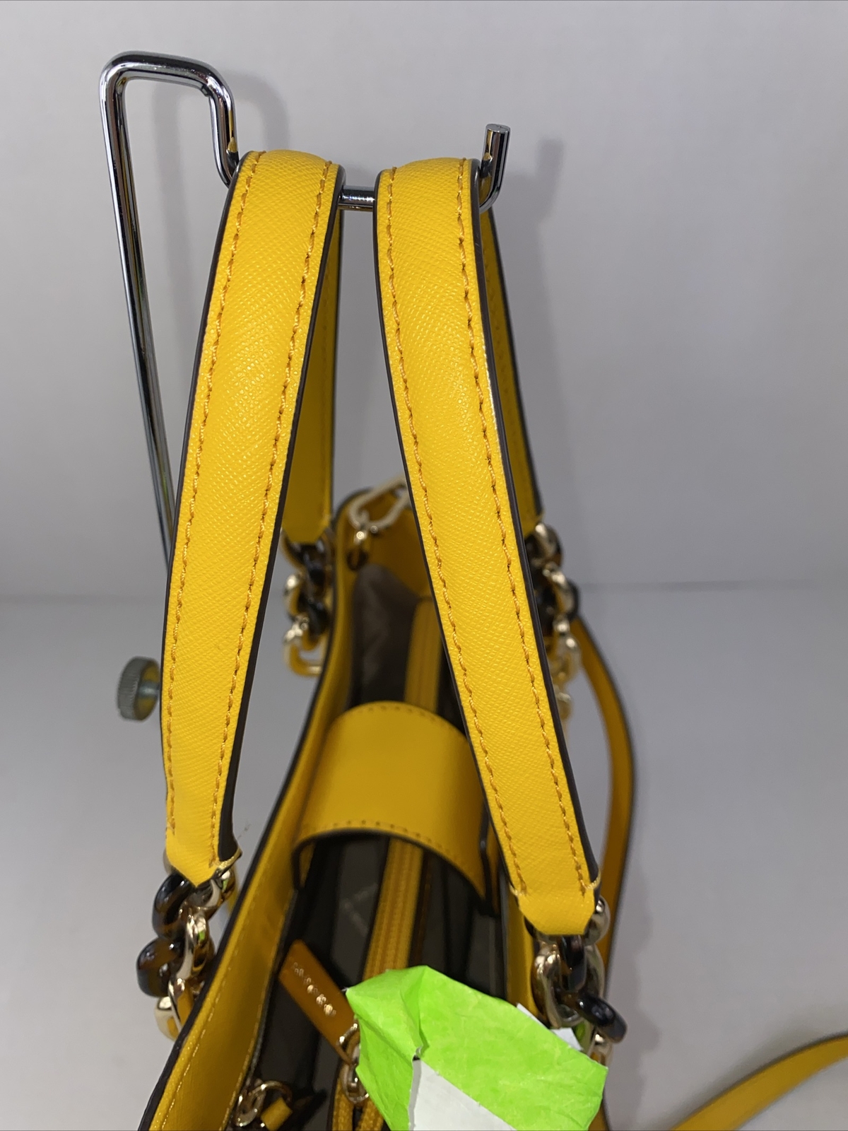 Michael Kors Sofia Medium Tote Bag Yellow Leather Crossbody B2N