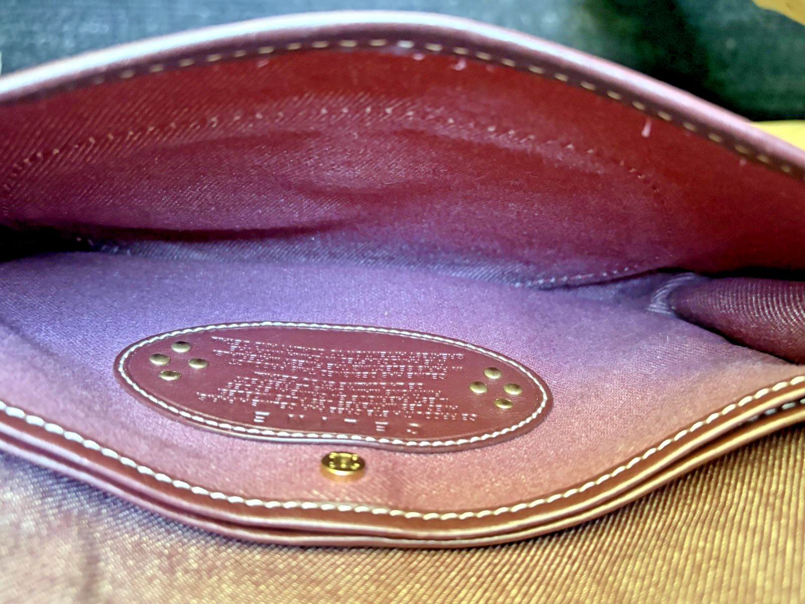 Celine Poulbot Triomphe Denim Studded Shoulder Bag Bordeaux Vintage Macadam Y2K