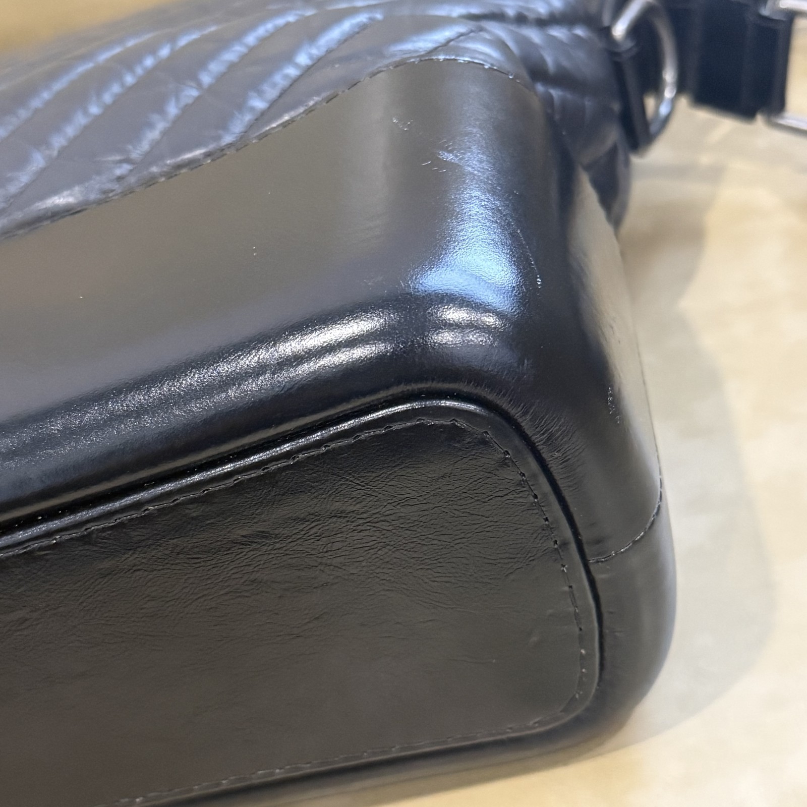 Chanel GABRIELLE Medium Size 28x21x88cm Leather, Black New Store Promo WYSIWYG