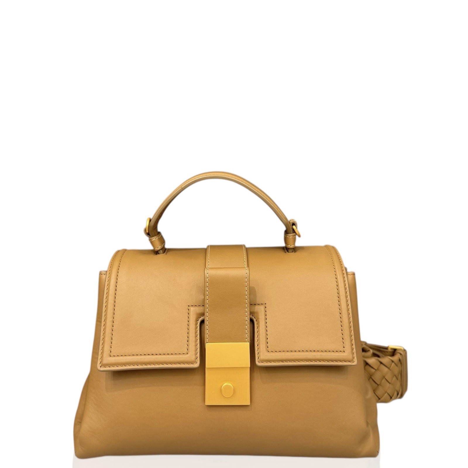 Bottega Veneta Small Piazza Bag Brown Soft Smooth Calfskin (qy040126e4)