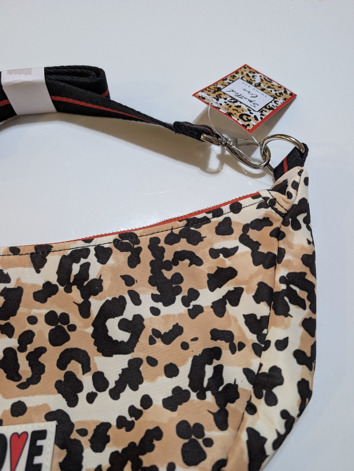 NWT BRIGHTON Leopard Print Swing Bag Spotted Love NEW Shoulder Hobo Bag