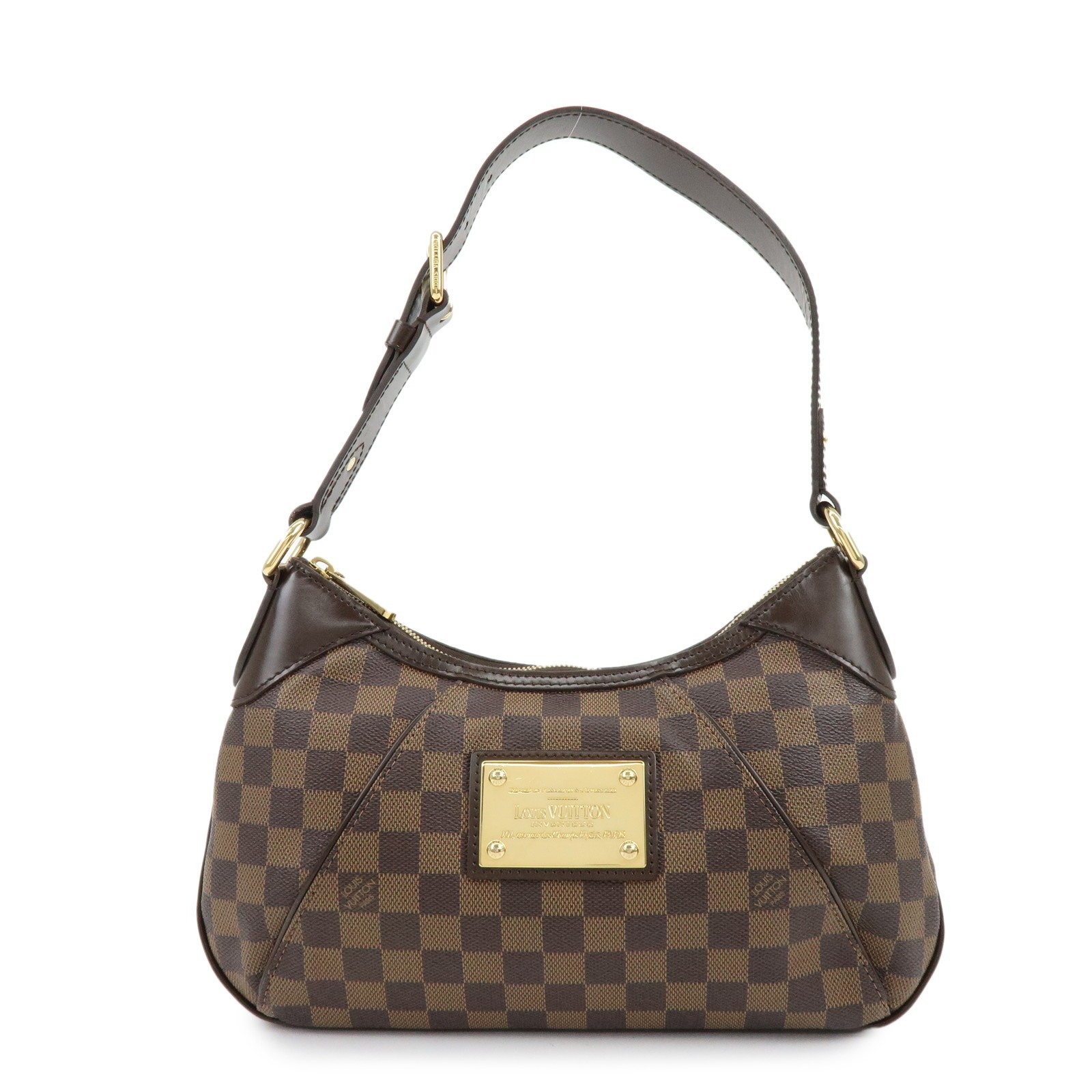 Louis Vuitton Damier Ebene Thames PM Shoulder Bag Hand Bag N48180 Auth Used F/S