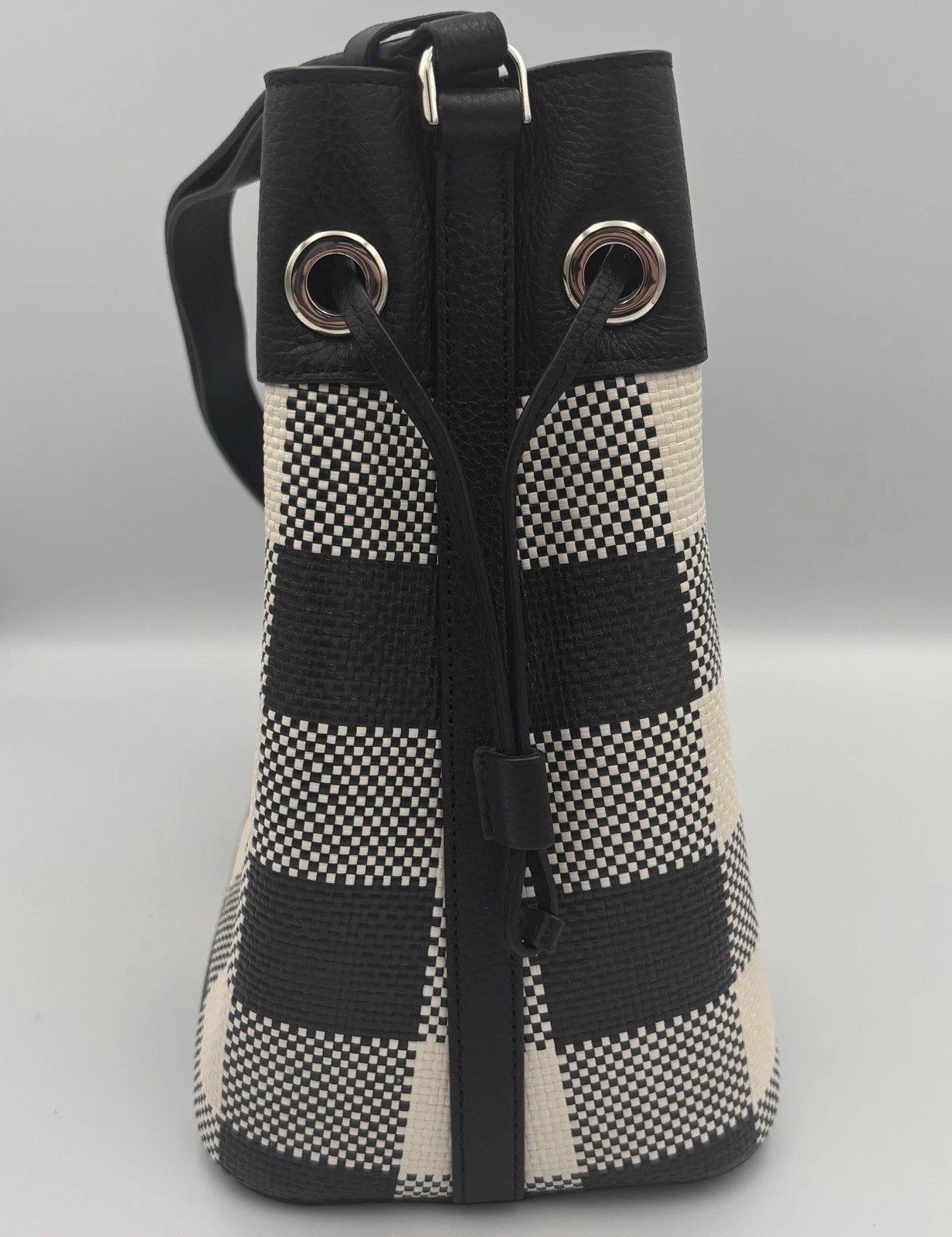 Kate Spade Marti Large Bucket Bag Black Plaid , Classic Luxury – Retired K9435