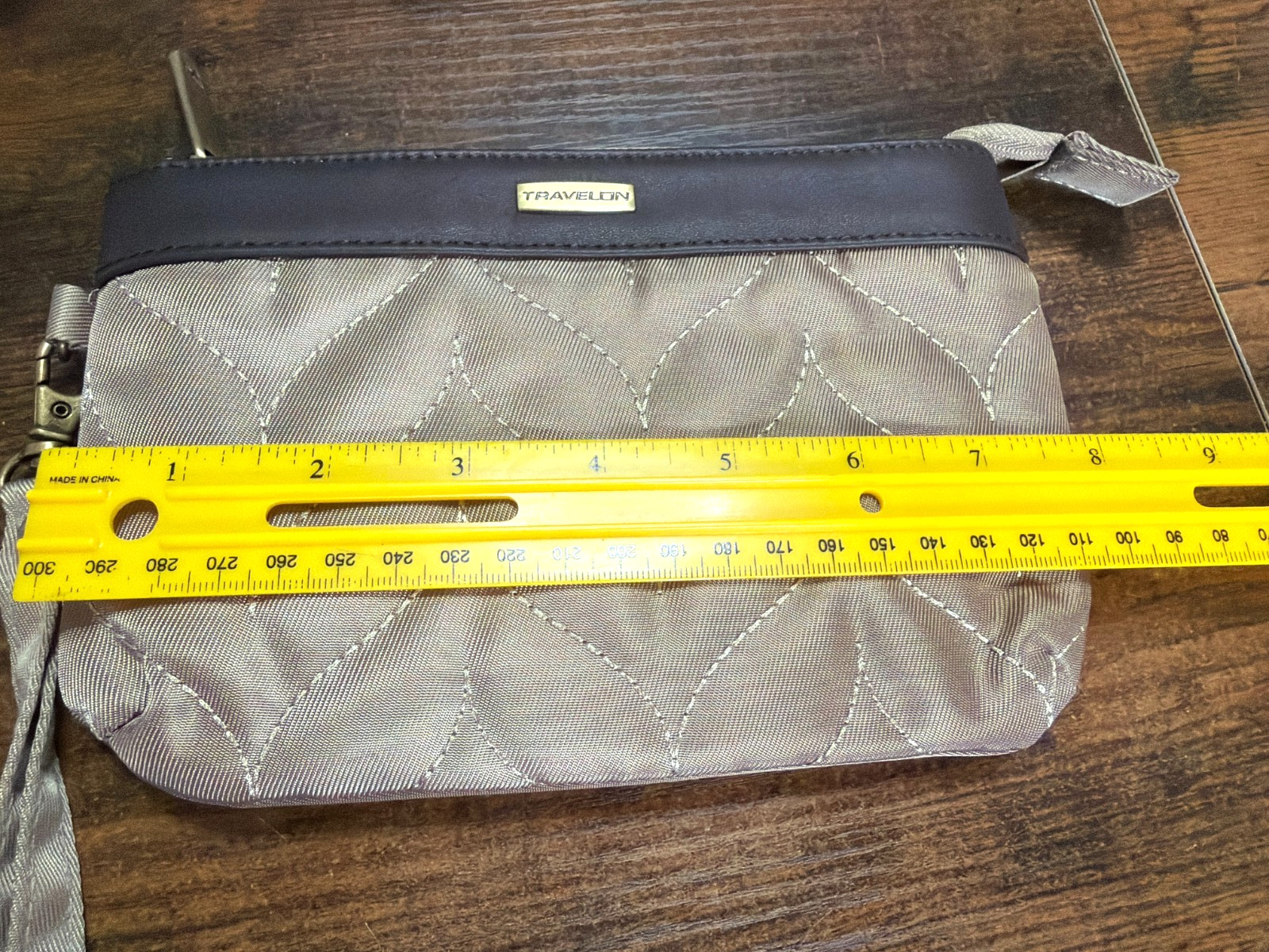 Travelon RFID Blocking Taupe Quilted Clutch & Matching Wristlet ~ New With Tags.