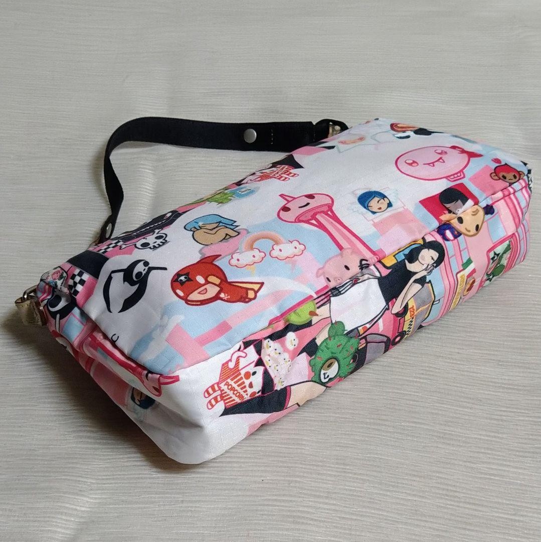 LeSportsac x tokidoki Mini Handbag Città Rosa City Nylon Multicolor w/Carabiner
