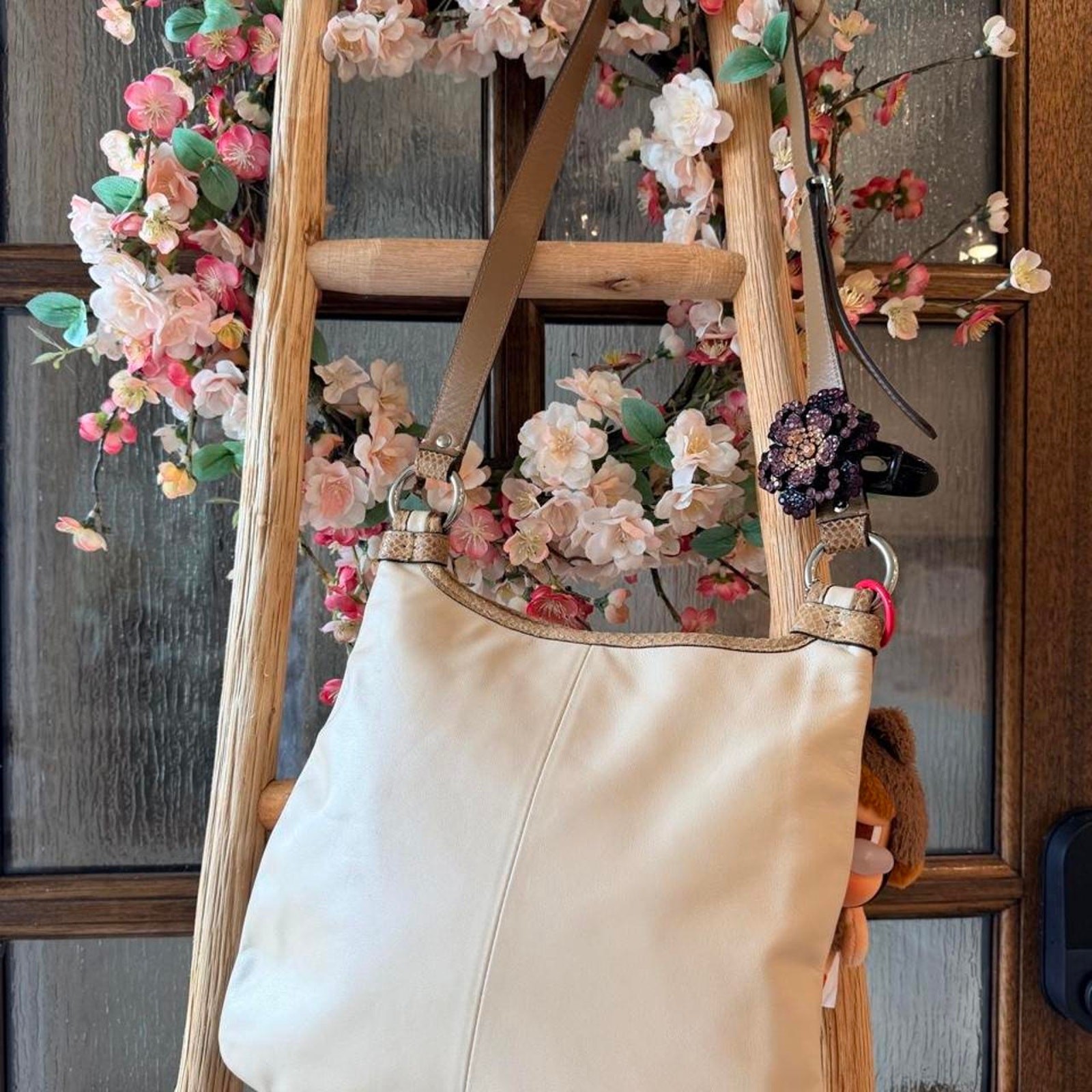 Coach turnlock tote shoulder