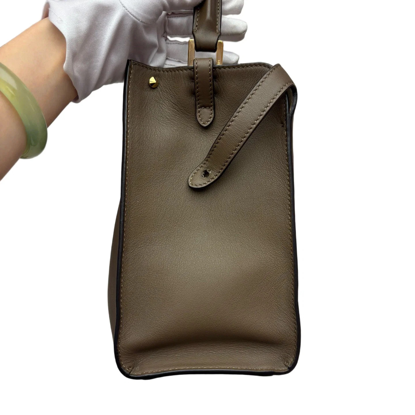 Fendi Peekaboo X Lite Medium Dark Grey Calfskin (aa072326n0r)
