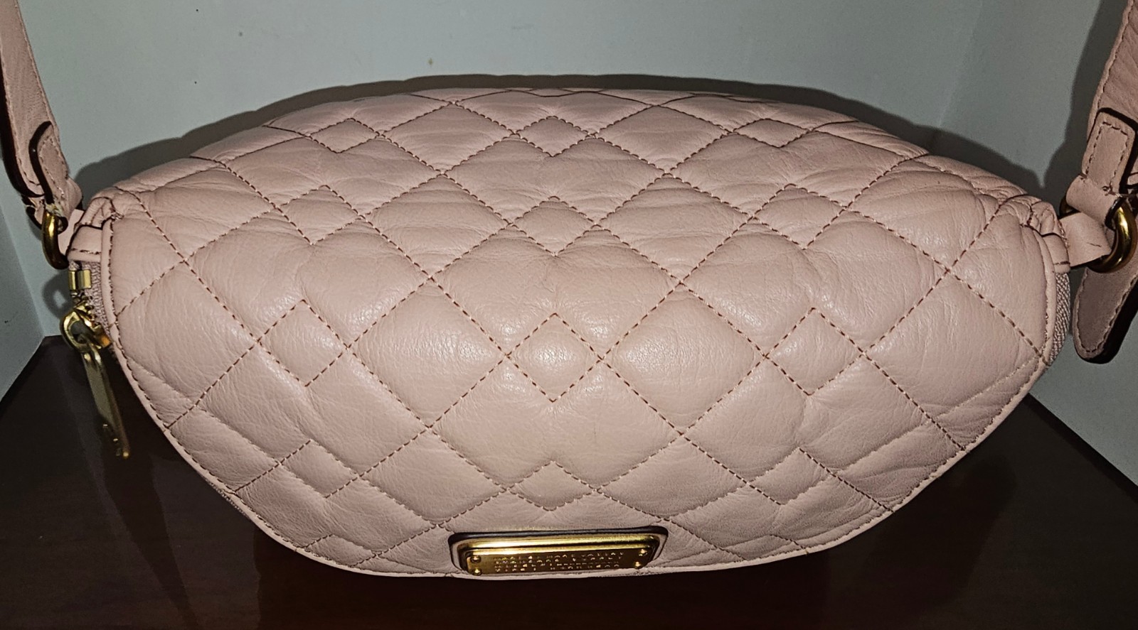 Marc By Marc Jacobs Natasha Q Pink Quilted Crossbody Shoulder Bag-GUC!