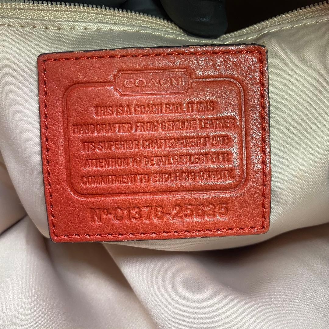 Coach Madison Y2K Leather Shoulder Bag Red All-Season Authentic