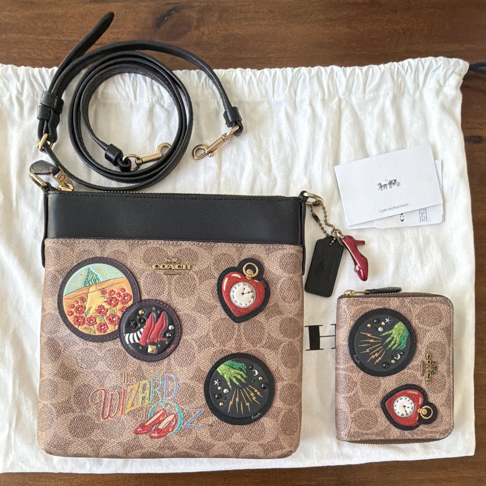 Coach Wizard Of Oz Crossbody Bag & small zip wallet