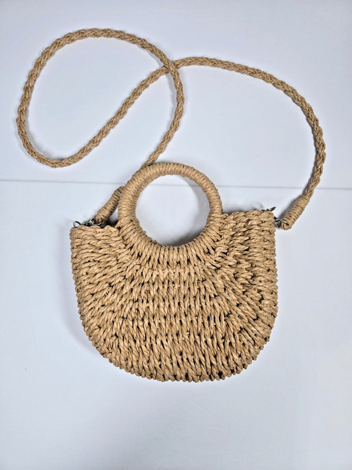 Straw Hobo Bags for Women Crossbody Beach Purse Weave Shoulder Handbag Rattan