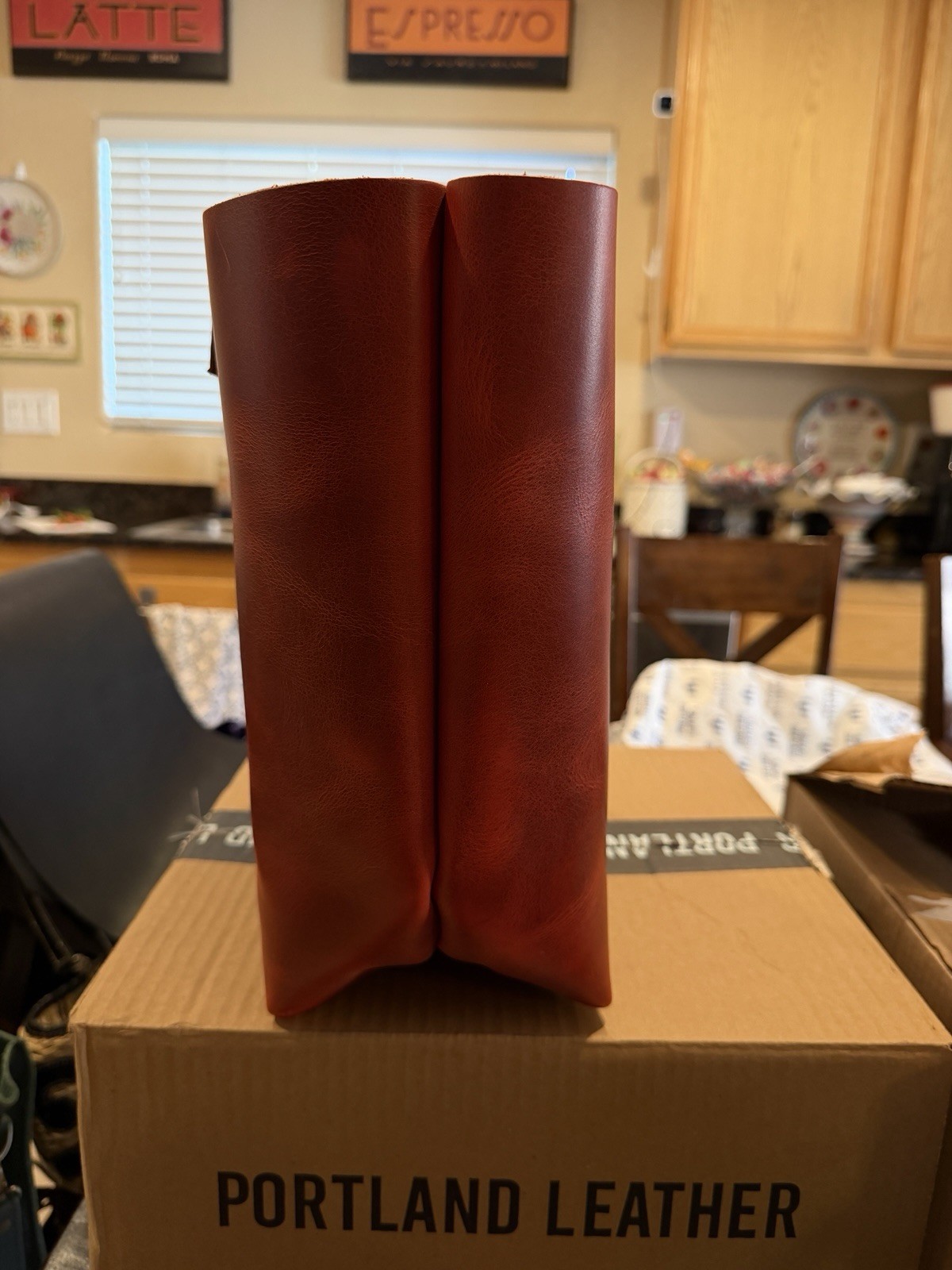 Portland Leather Goods PLG Large Classic ROSSO Tote Red Unicorn NEW