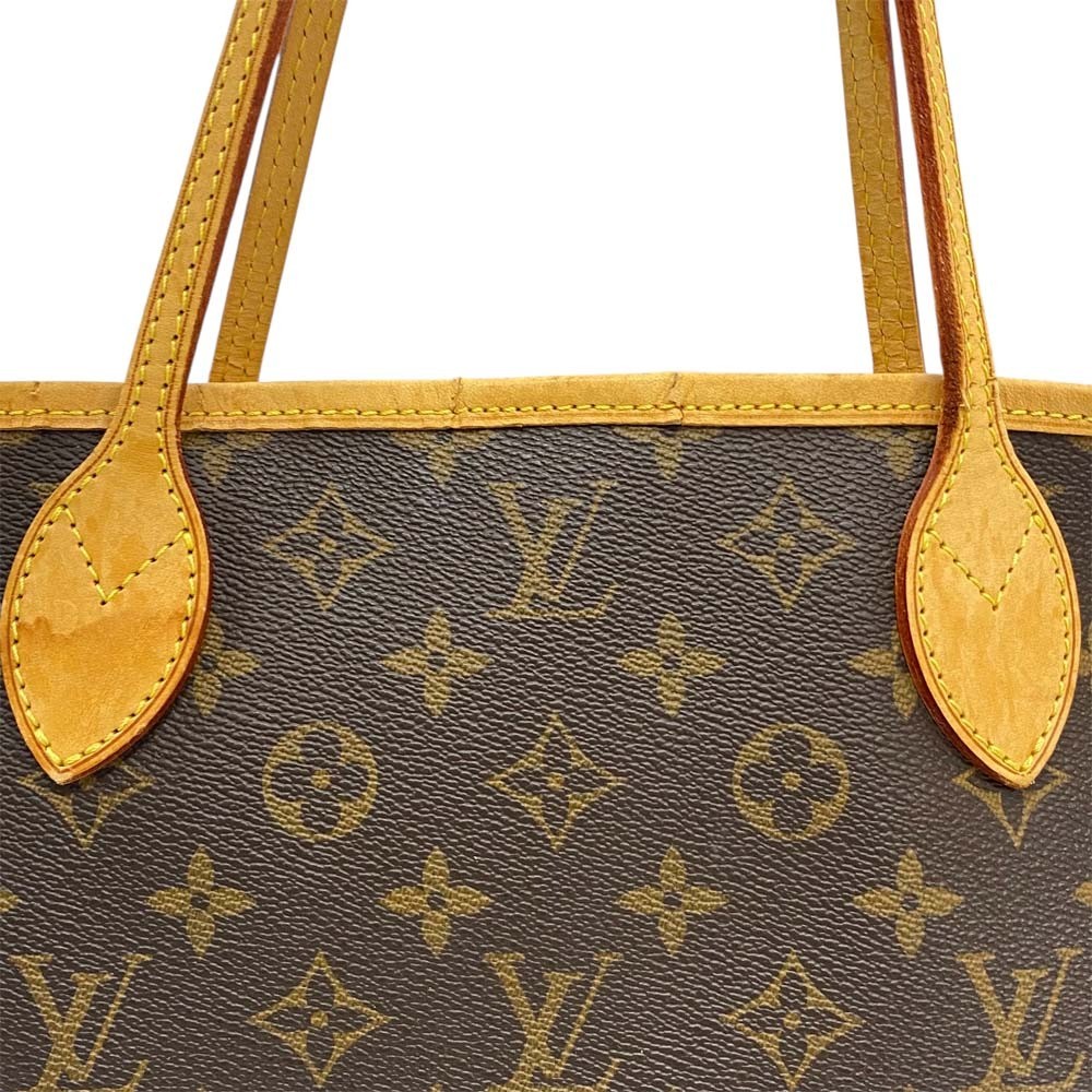 Louis Vuitton Monogram Neverfull PM M40155 Tote Shoulder Bag Brown PVC