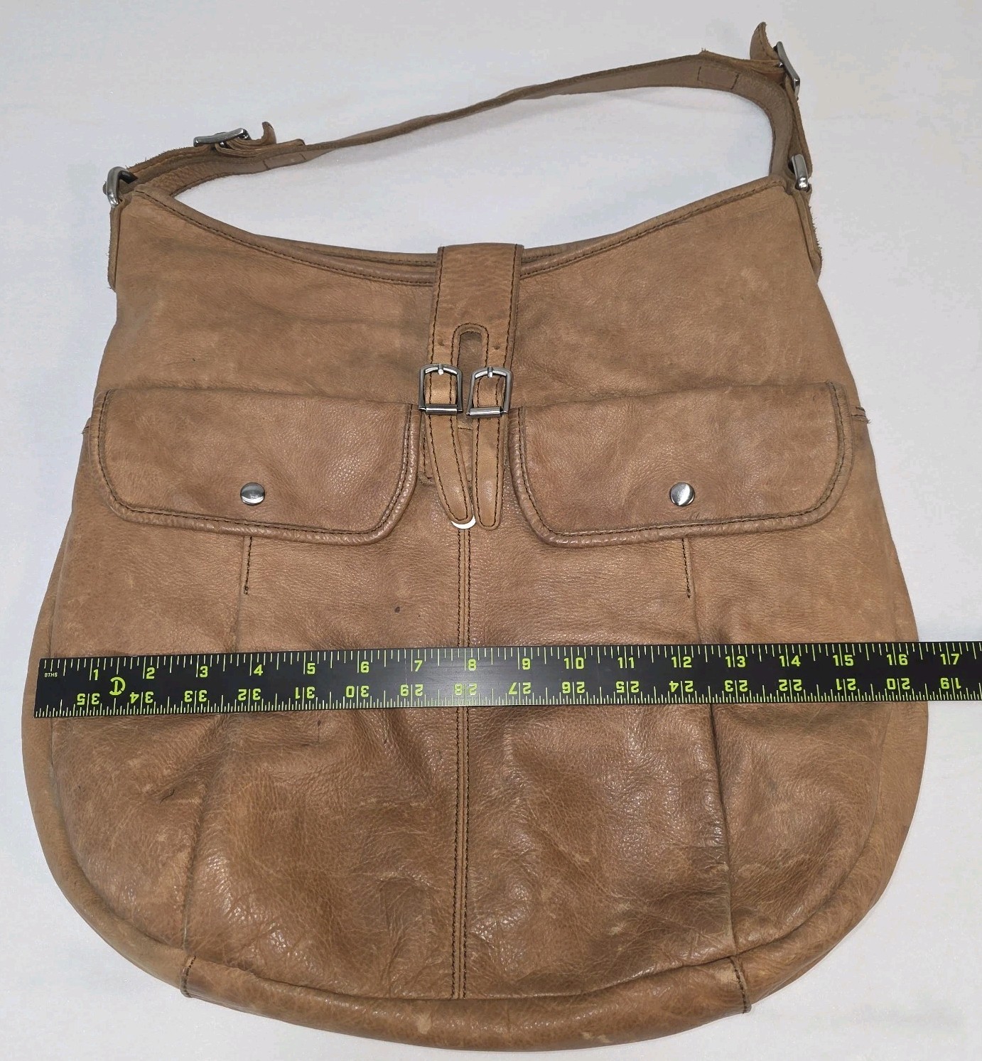 J.Crew 2011 Bronwyn Slouchy Leather Hobo Shoulder Bag in Cognac 42142