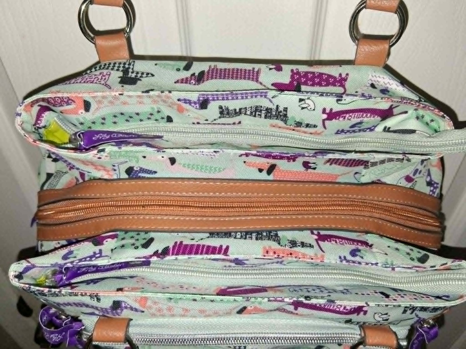 Lily Bloom Dachshund Totally Pawsome Maggie Satchel Handbag Purse – Retired NWT