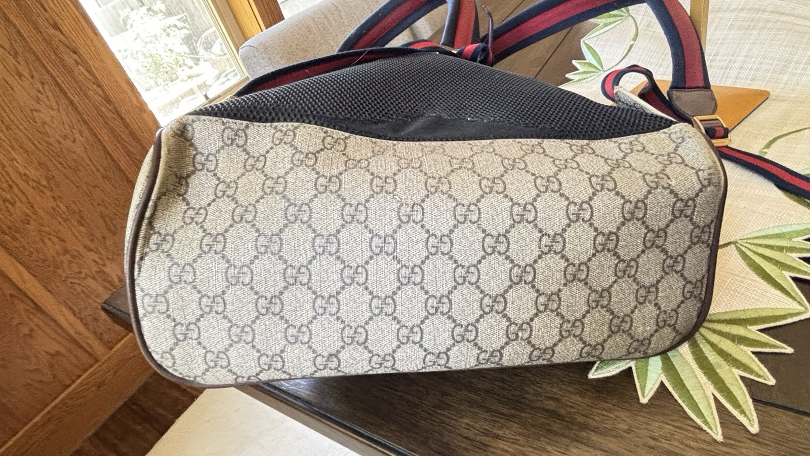 Authenticated Gucci GG Supreme Bosco 25 Backpack AS IS Use It Repair Project