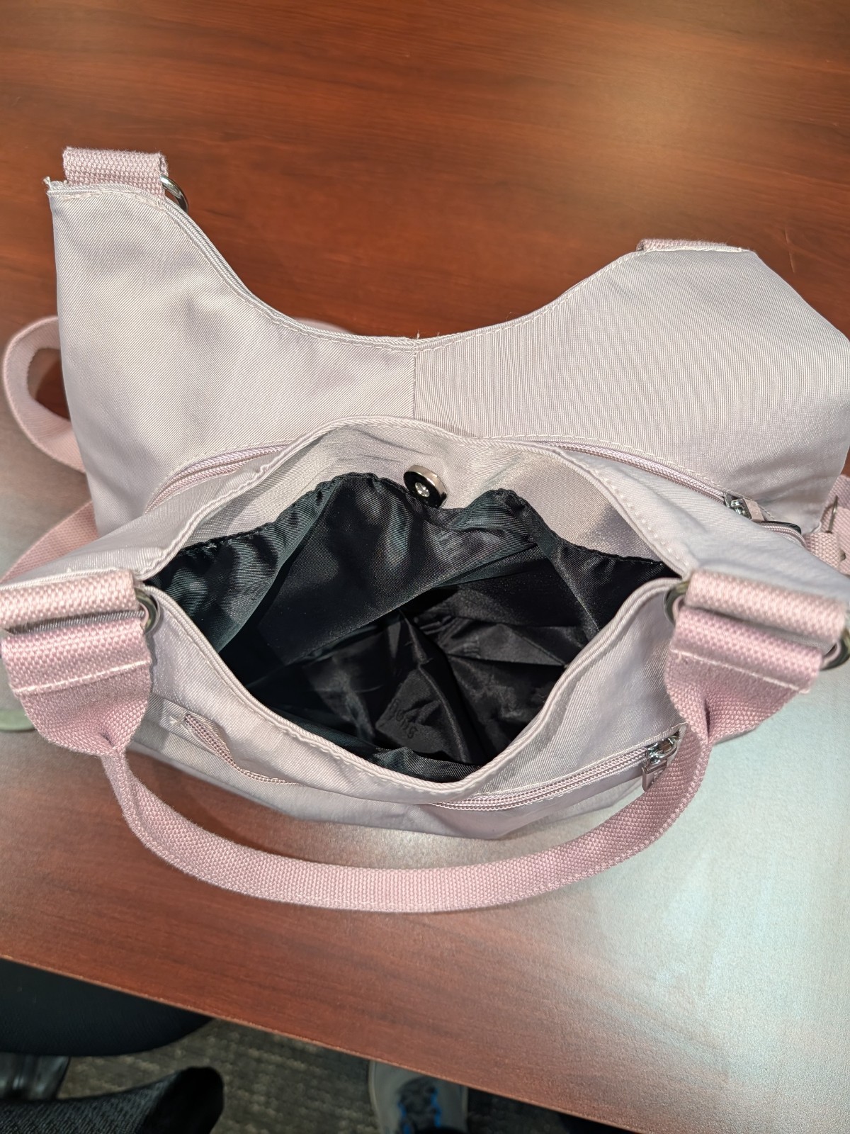 Purse-Suoyate Lightweight Nylon Hobo Bag-Convertible Shoulder/Crossbody-Lilac