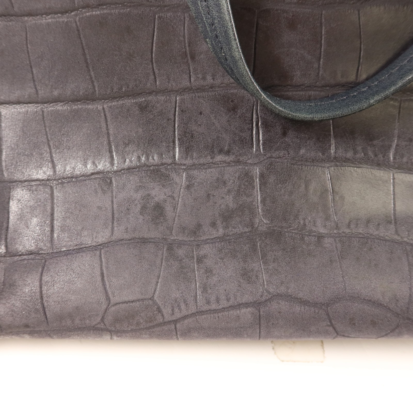 CELINE GHW Small Cabas Phantom Shoulder Bag 176023ACP Calfskin Leather Navy