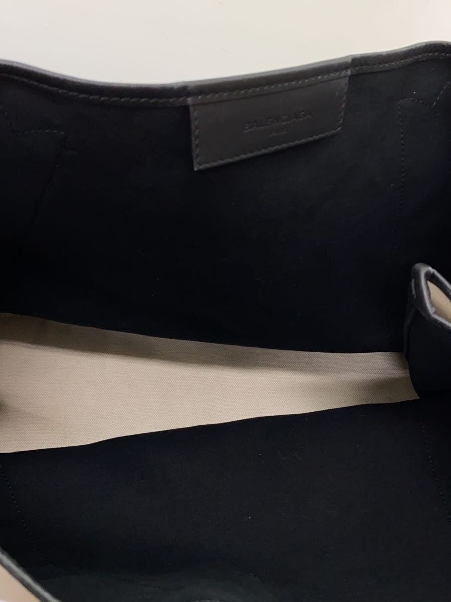 BALENCIAGA NAVY CABAS M Cabas M With Pouch Canvas WHT 339936