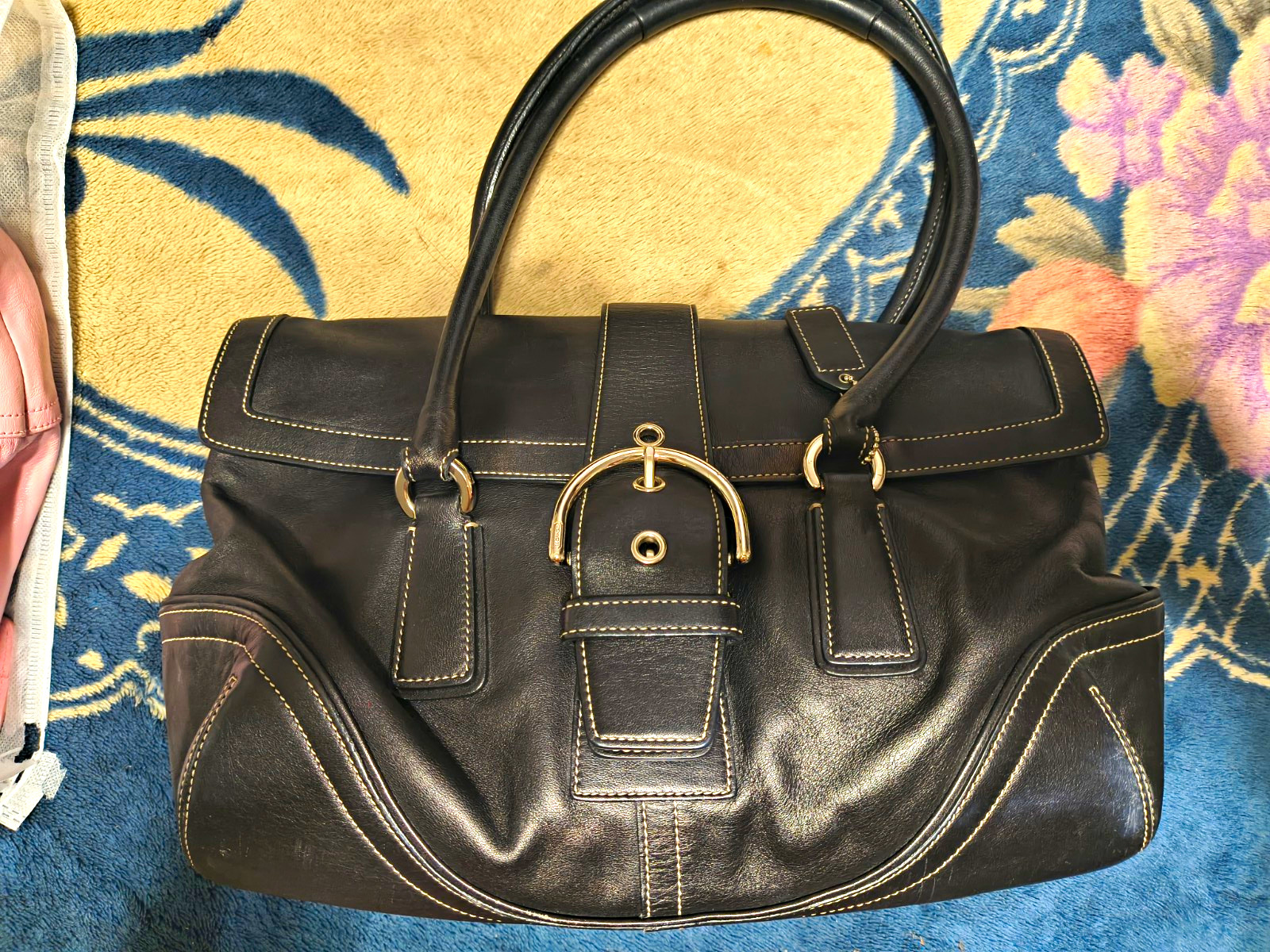 vintage Coach Soho Buckle Flap bag,