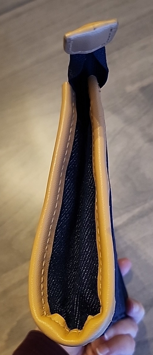 Etienne Aigner denim zippered pouch wallet 7.5 in x 5 in