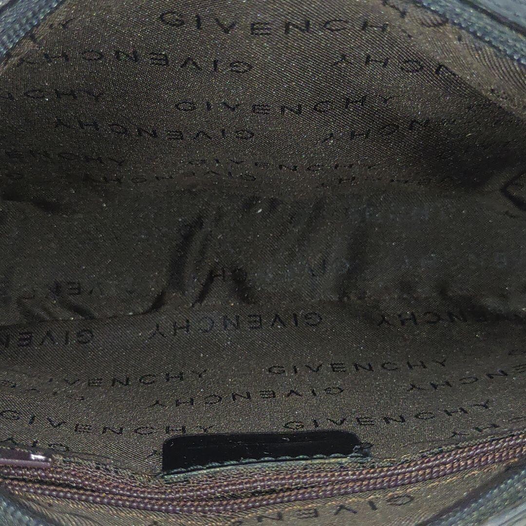 Givenchy Black Leather Shoulder Bag 4G Logo Charm Zip Pocket Women’s Pouch