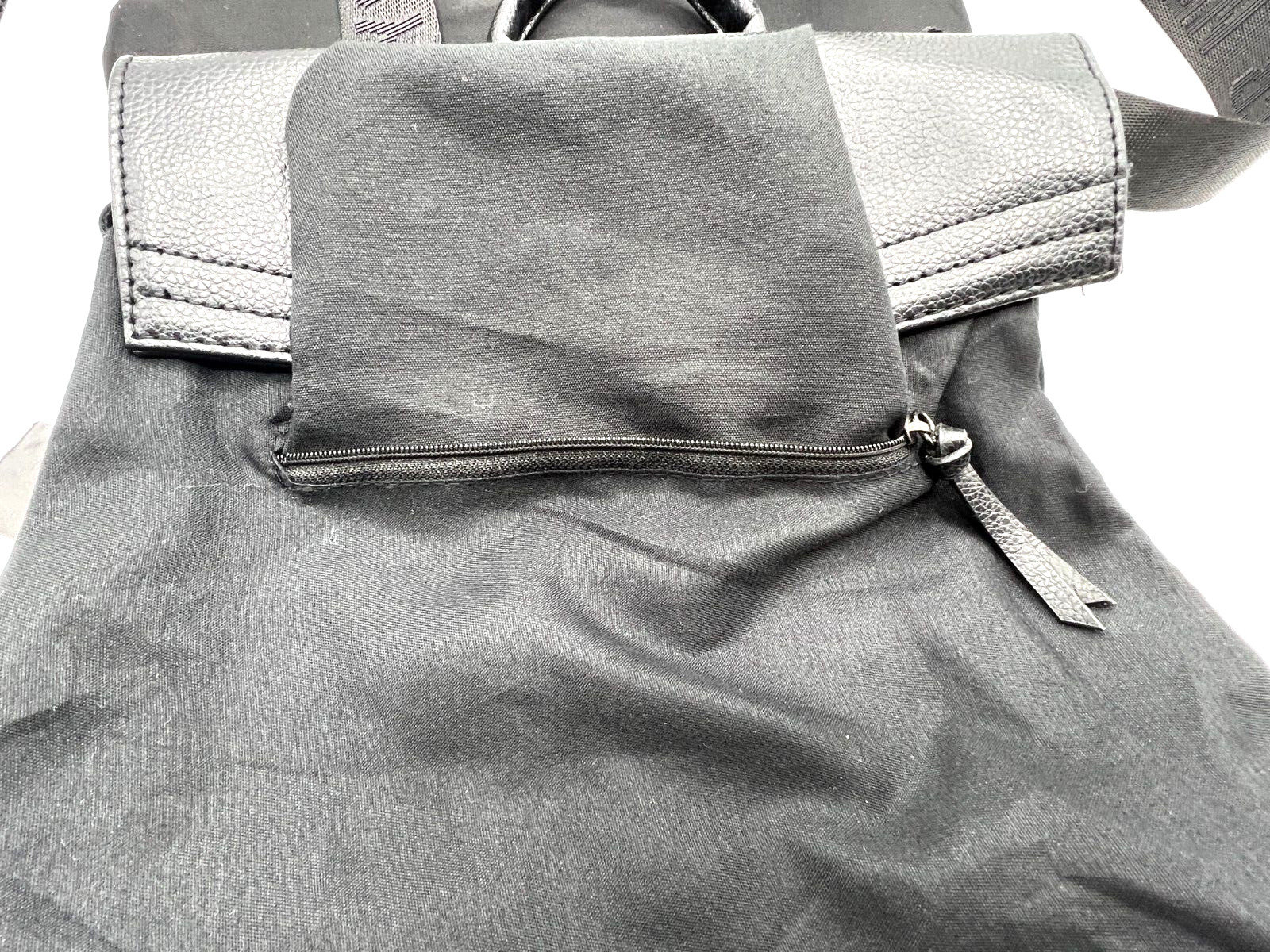 Botkier New York Trigger Black Nylon Vegan Leather Bag Mini Backpack Purse