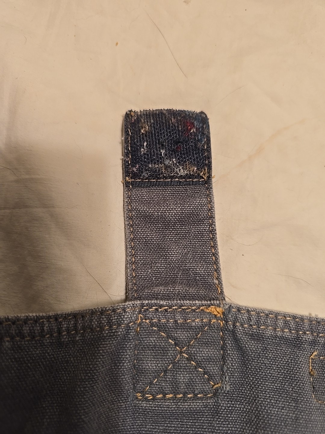 Blue Denim Canvas Fabric Messenger Bag Standard Issue Surplus Goods M055IM0